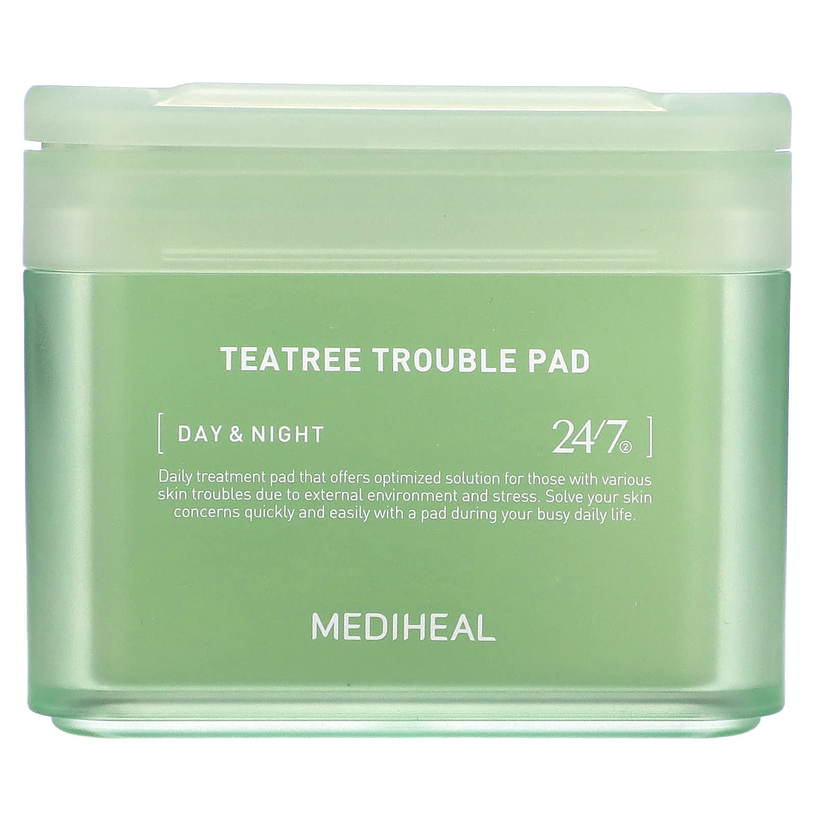 MEDIHEAL, Tea Tree Trouble Pad, 100 таблеток, 170 мл (5,74 жидк. Унции)