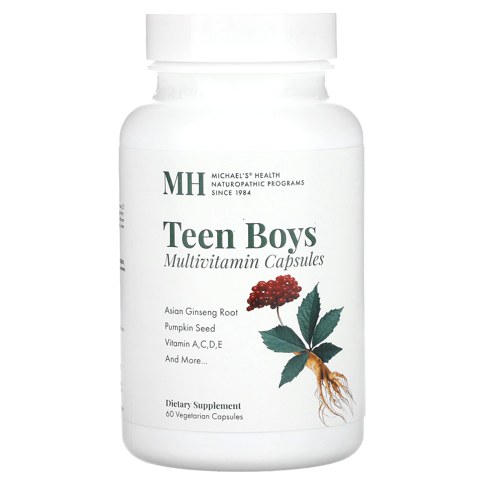 Michaels Naturopathic Teen Boys Caps капсулы для мальчиков-подростков мультивитамины для ежедневного приема 60 вегетарианских капсул 4390₽