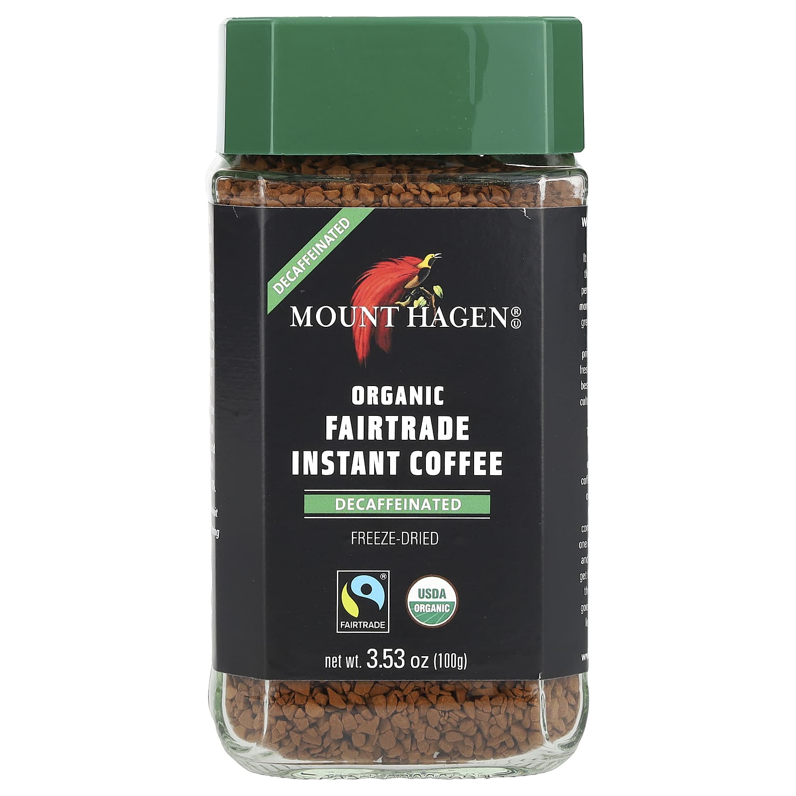 Mount Hagen органический растворимый кофе приобретенный с соблюдением принципов справедливой торговли сублимированный без кофеина 100 г 353 унции 2490₽