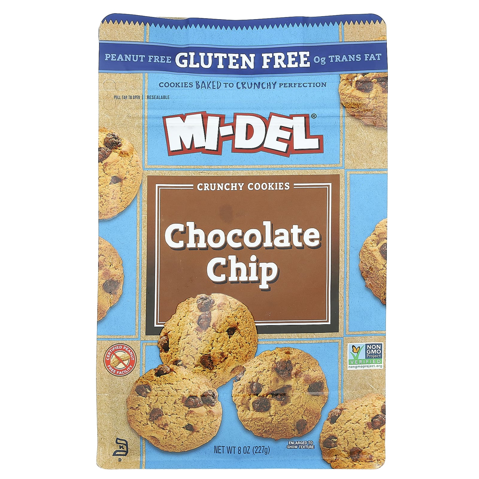 Mi-Del Cookies, хрустящее печенье, с шоколадной крошкой, 227 г (8 унций)