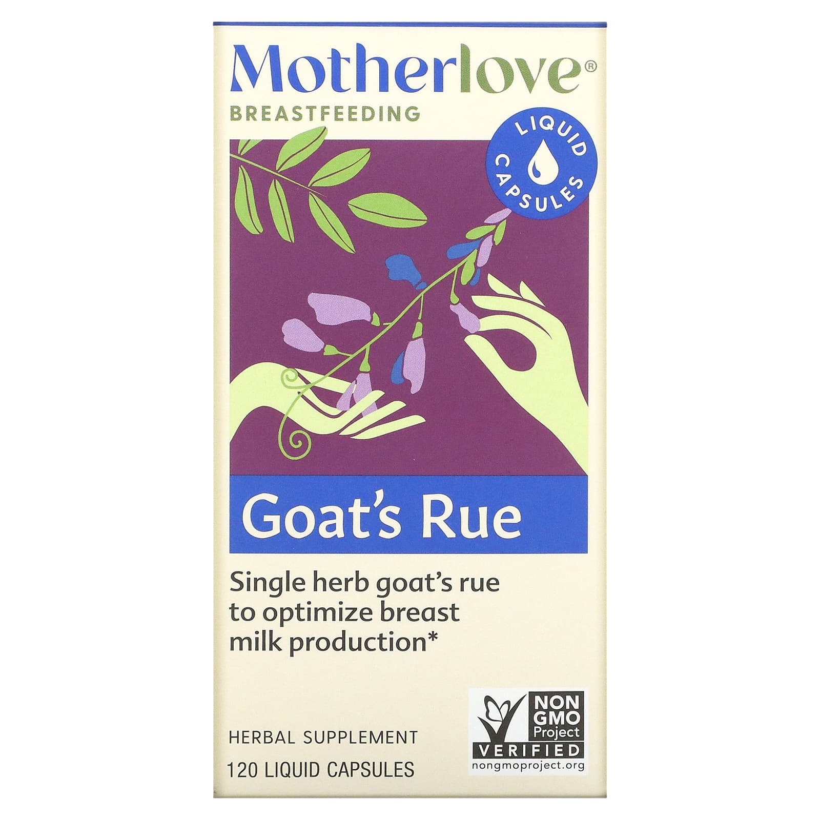 Motherlove, Breastfeeding, Goat's Rue, 120 жидких капсул