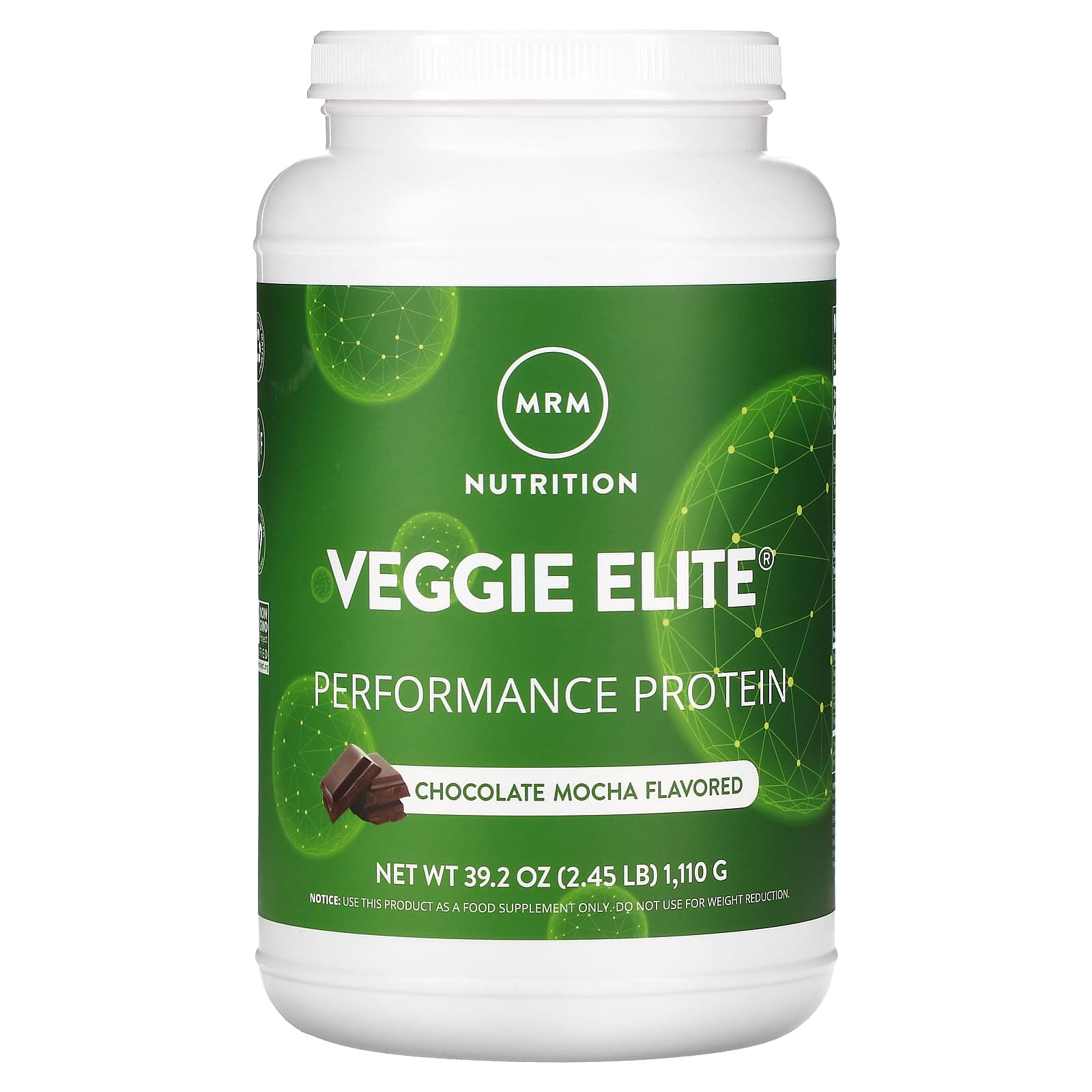 MRM Nutrition Veggie Elite протеин для повышения продуктивности мокко с шоколадом 1110 г 245 унции 6890₽