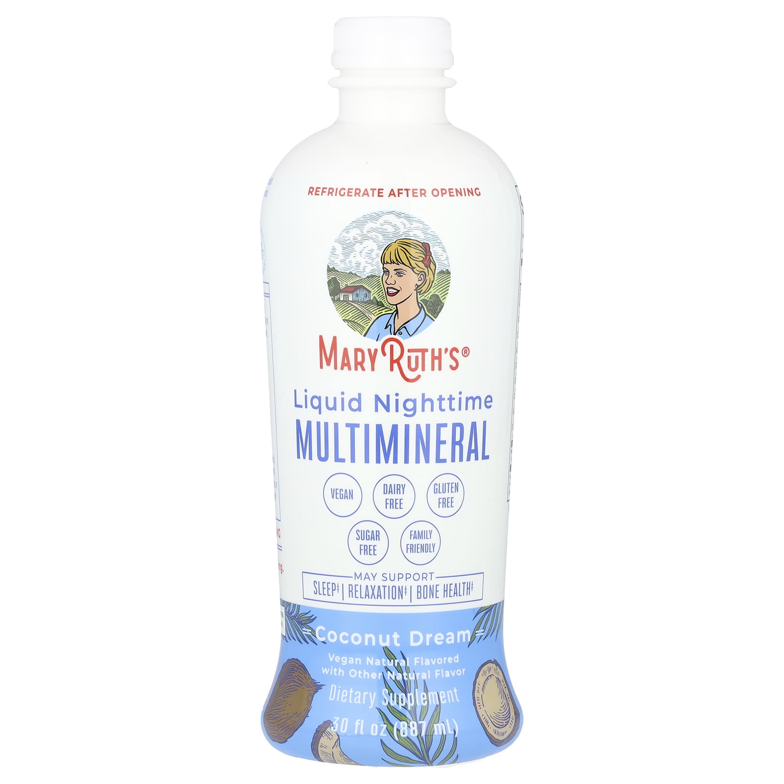 MaryRuth's, Liquid Nighttime Multimineral, Coconut Dream, 946 мл (32 жидк. Унции)