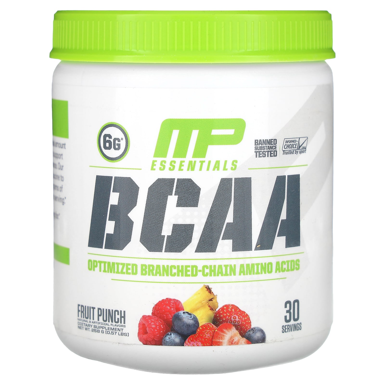 MusclePharm Essentials BCAA со вкусом фруктового пунша 258 г 057 фунта 4890₽