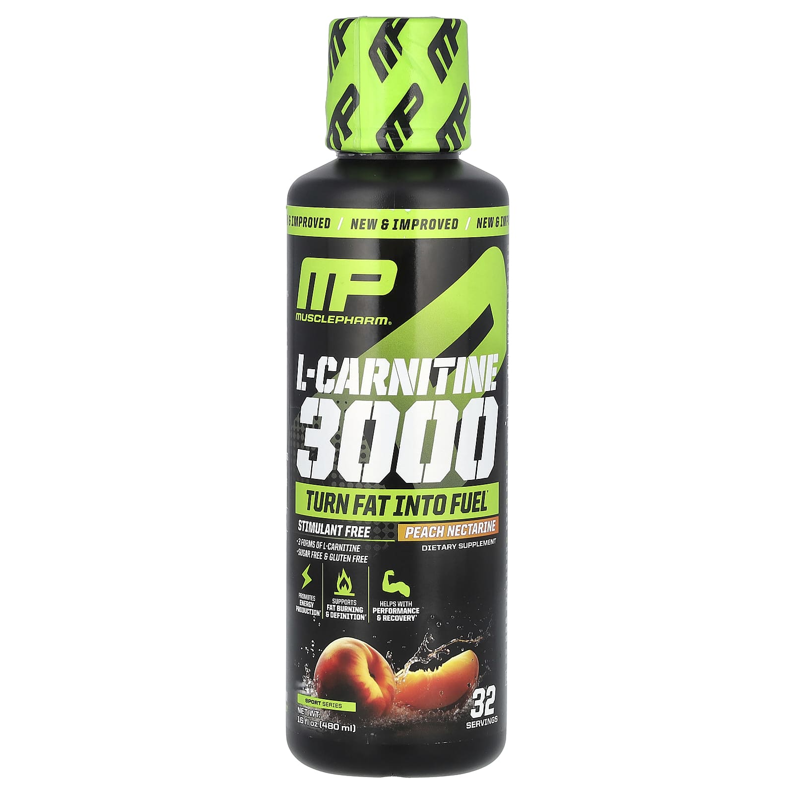 MusclePharm L-карнитин 3000 персиковый нектарин 480 мл 16 жидк Унций 5790₽