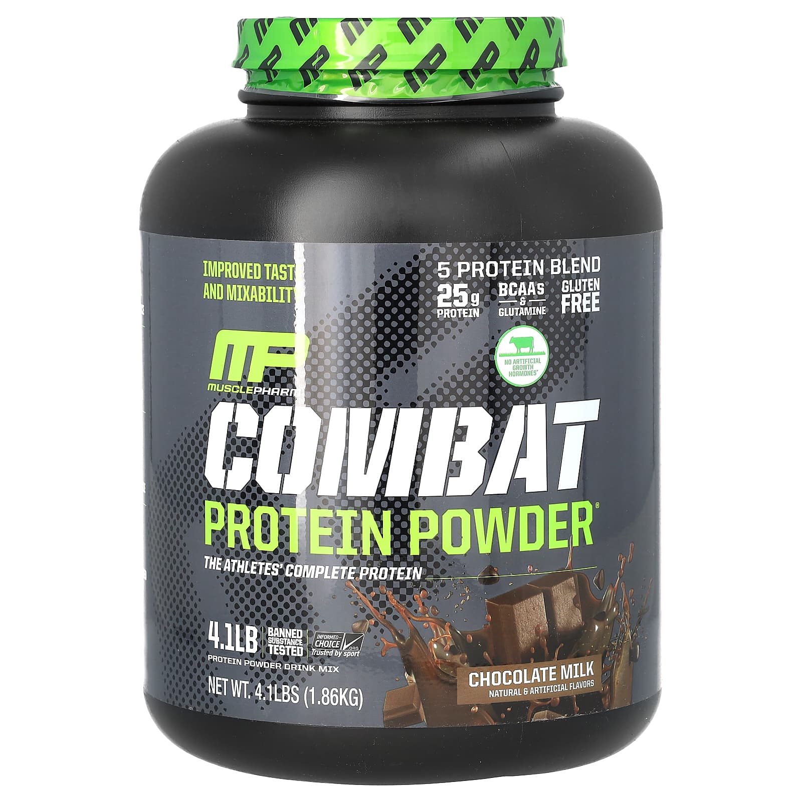 MusclePharm Combat Protein протеиновый порошок со вкусом шоколадного молока 186 кг 41 фунта 13790₽