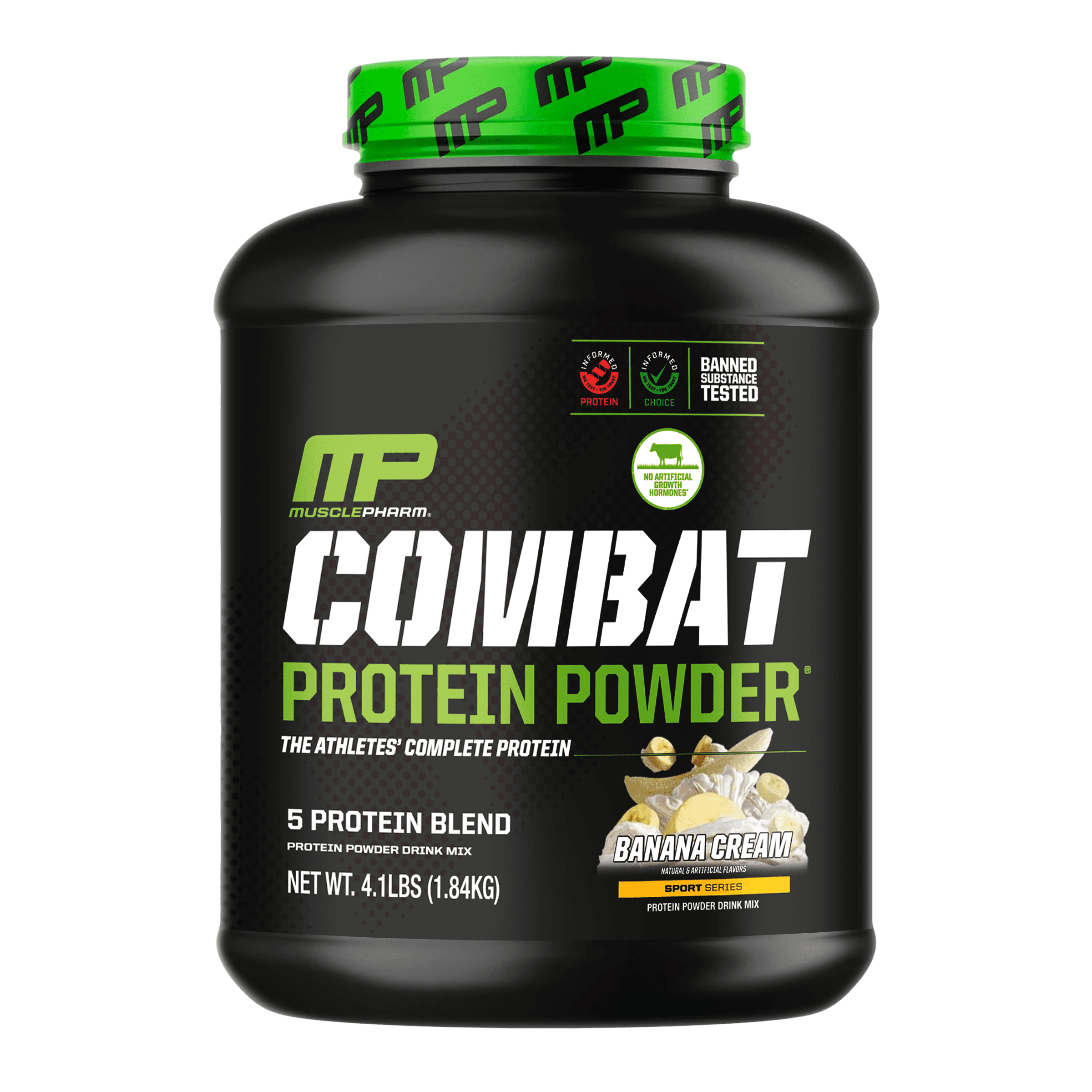 MusclePharm Combat протеиновый порошок со вкусом бананового крема 181 кг 4 фунта 13790₽