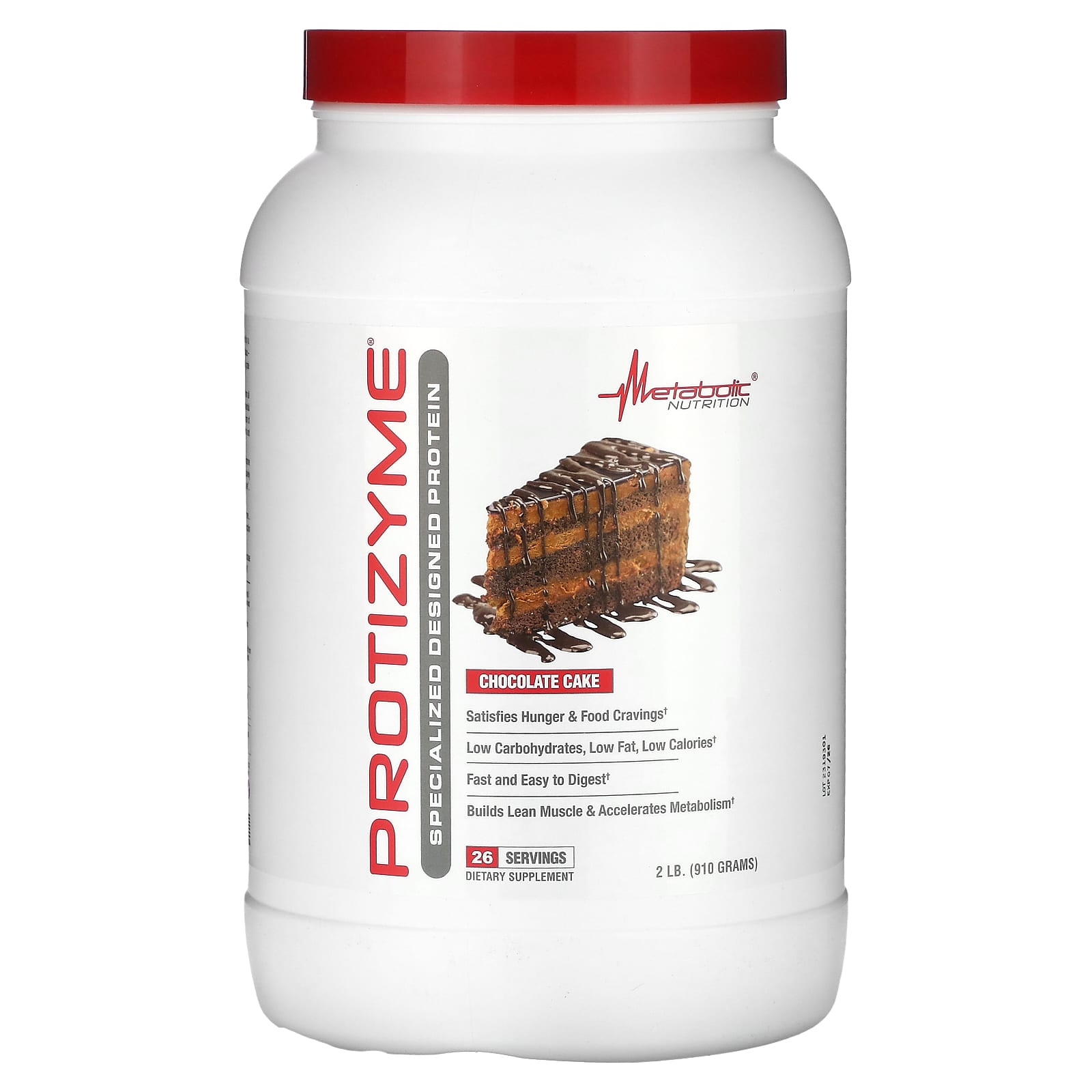 Metabolic Nutrition Protizyme Specialized Designed Protein шоколадный торт 910 г 2 фунта 9790₽