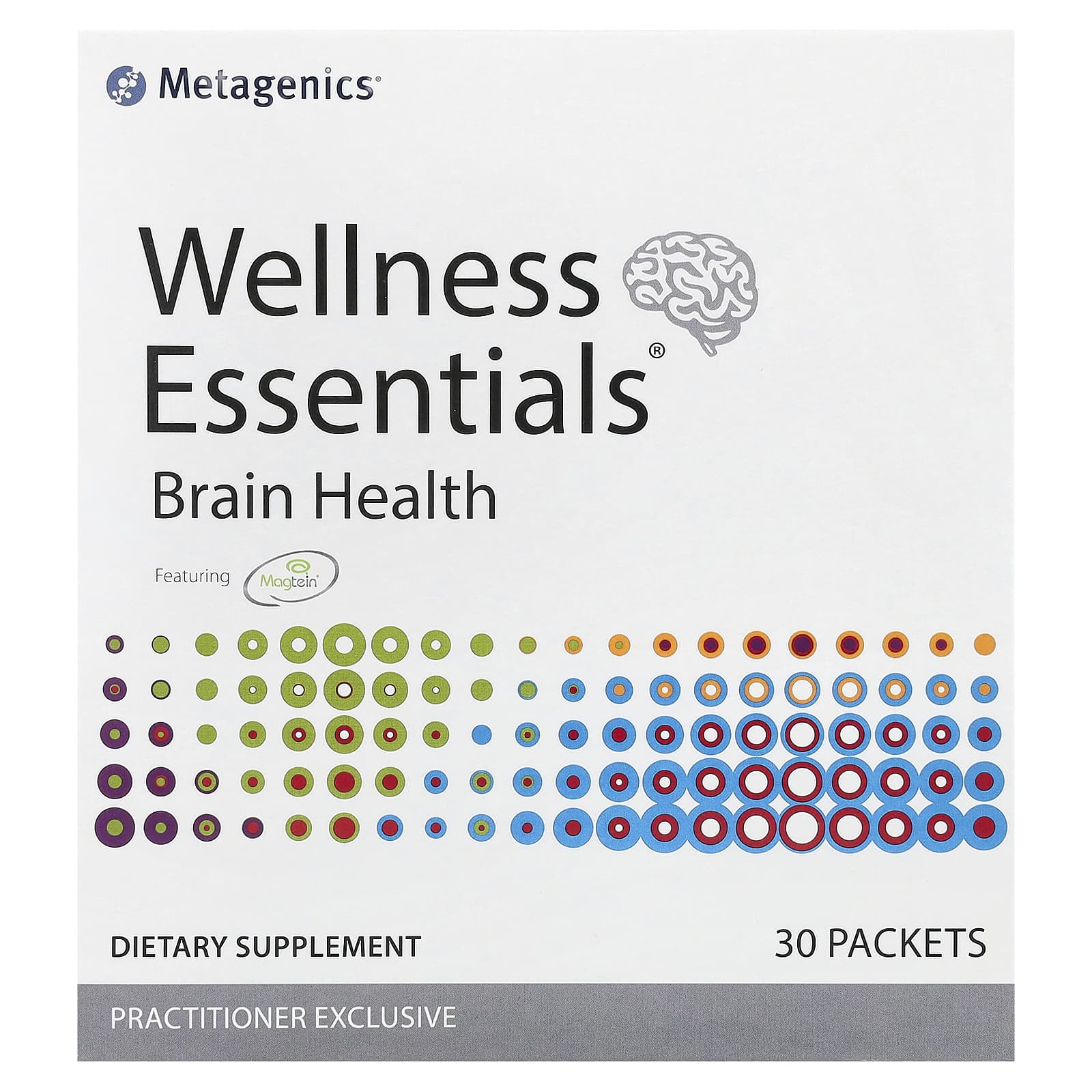 Metagenics, Wellness Essentials®, здоровье мозга, 30 пакетиков