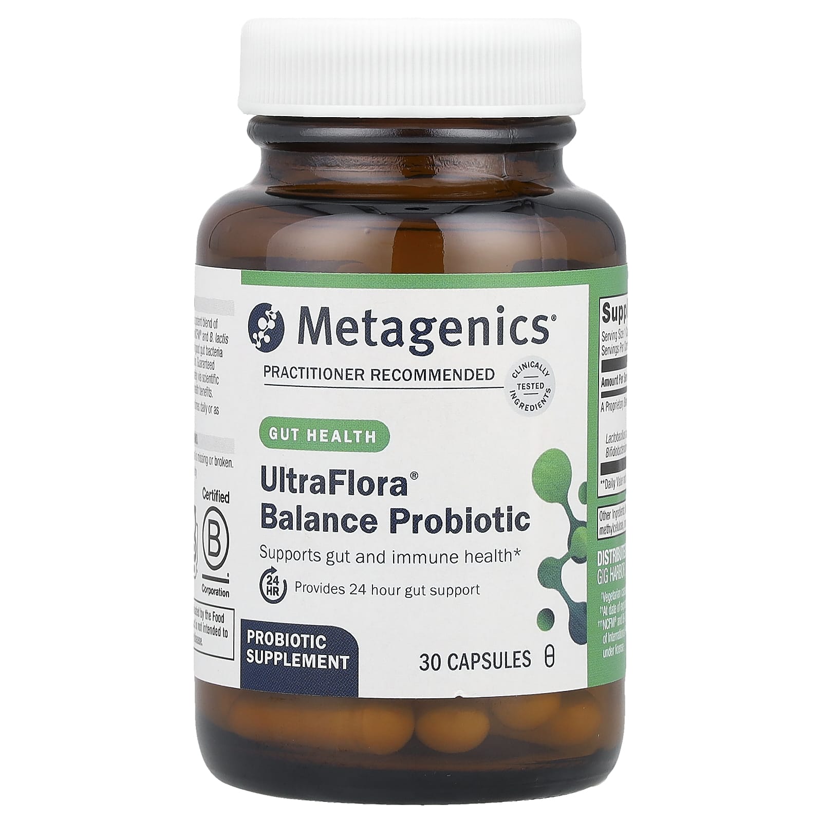 Metagenics, UltraFlora® Balance Probiotic, 30 капсул