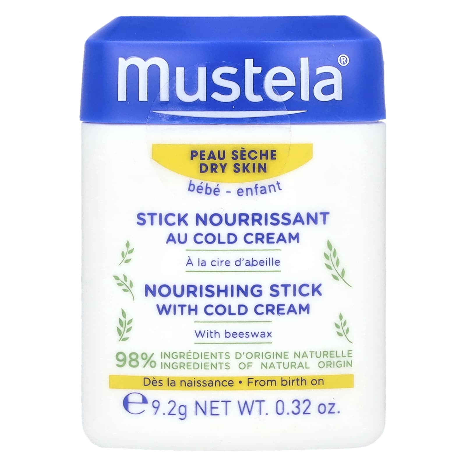 Mustela, Baby, питательный стик с холодным кремом, 9,2 г (0,32 унции)