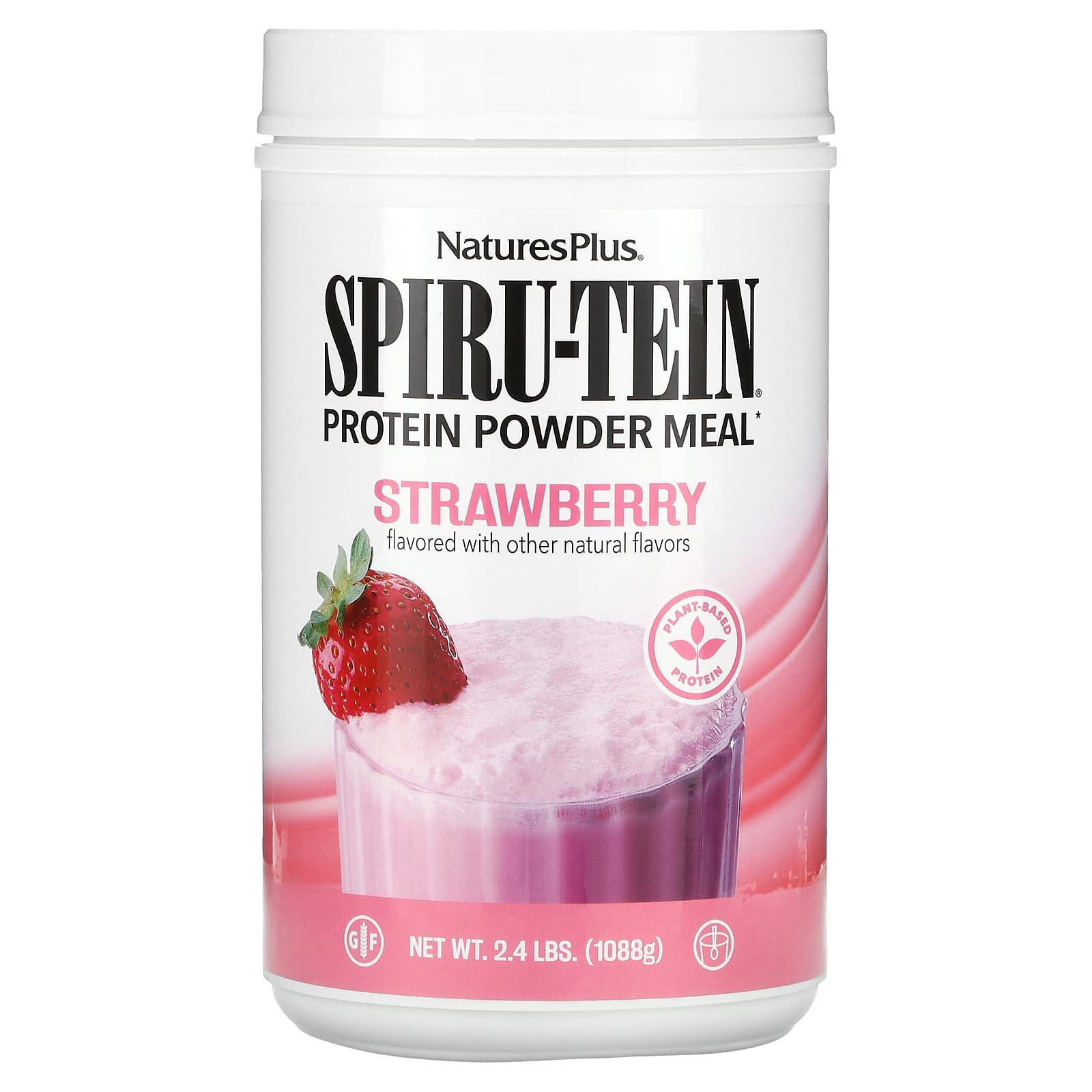 NaturesPlus Spiru-Tein энергетическая добавка с высоким содержанием протеина со вкусом клубники 1088 г 24 фунта 8890₽