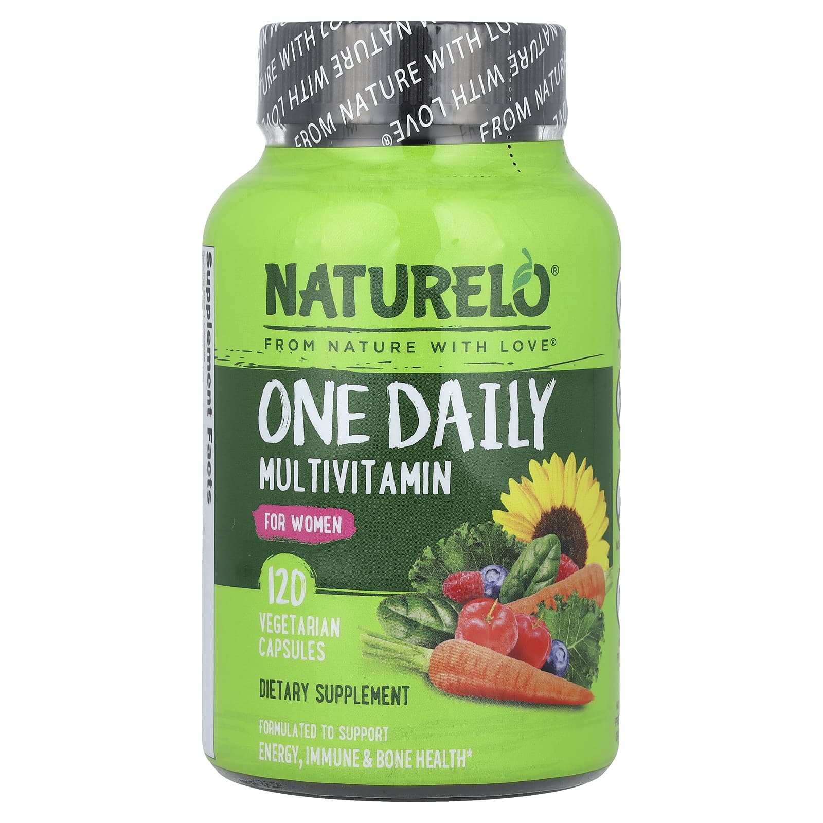 NATURELO, Мультивитаминный комплекс One Daily, для женщин, 120 вегетарианских капсул