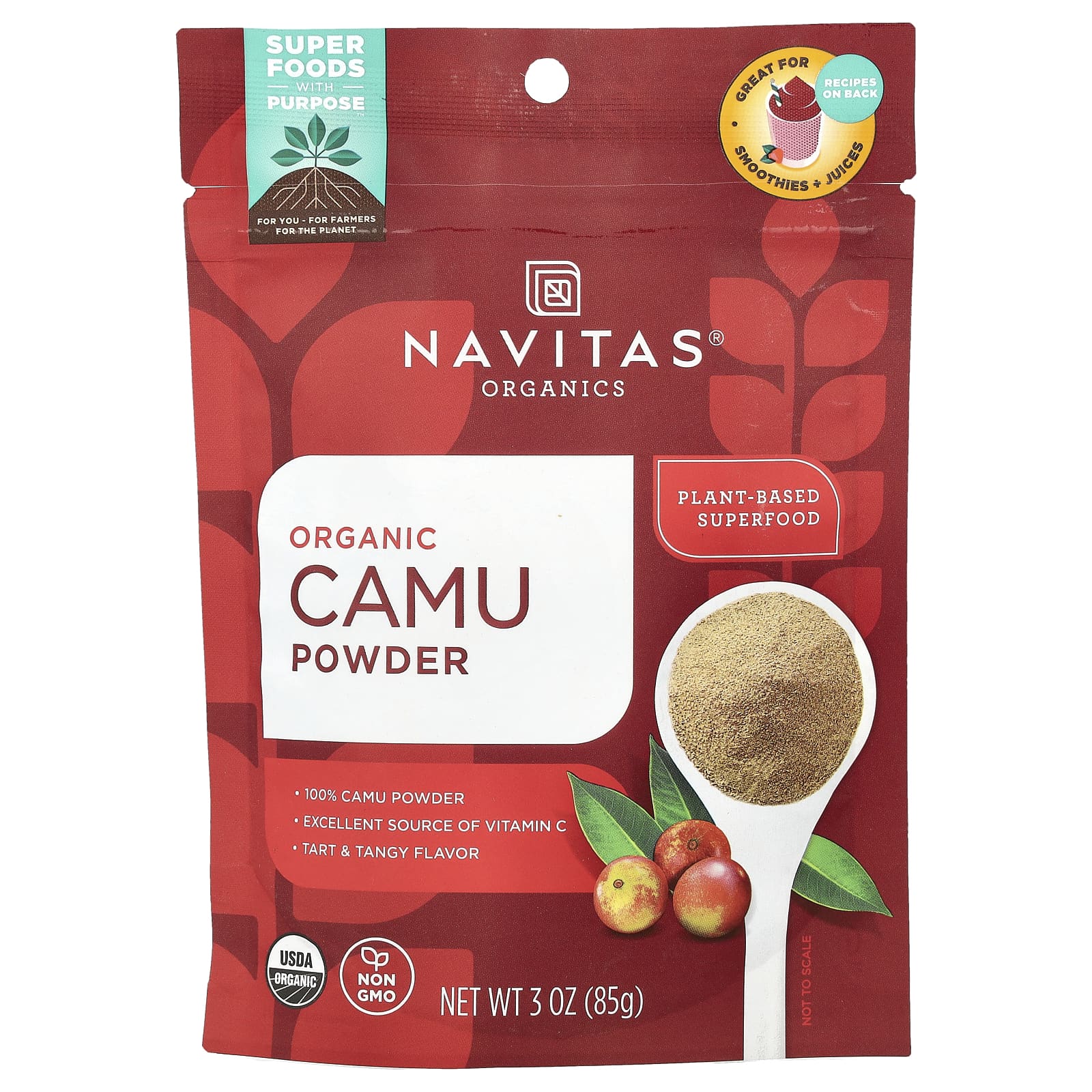 Navitas Organics Organic Camu Powder 85 г 3 унции 3590₽