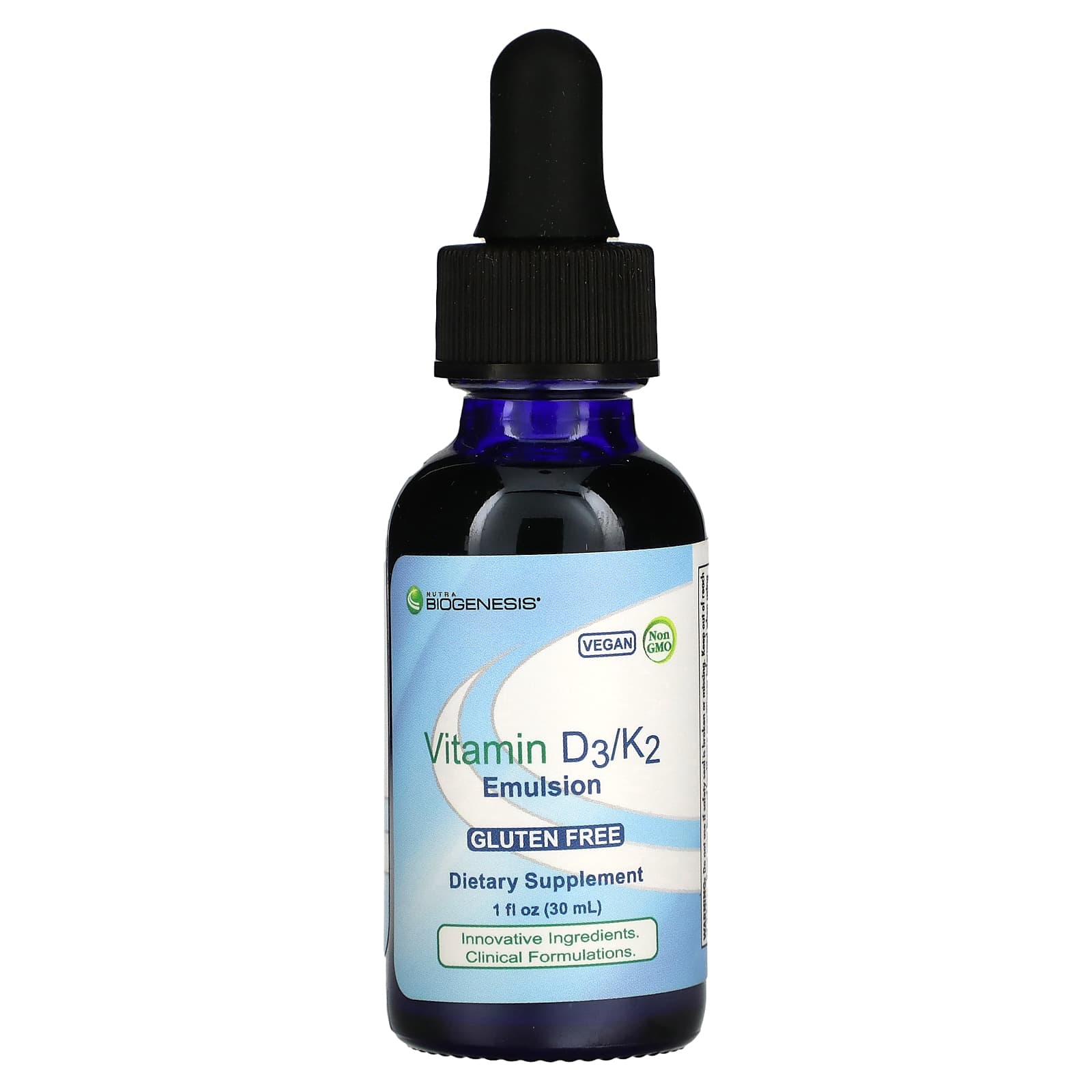 Nutra BioGenesis эмульсия витаминов D3 и K2 30 мл 1 жидк унция 3890₽