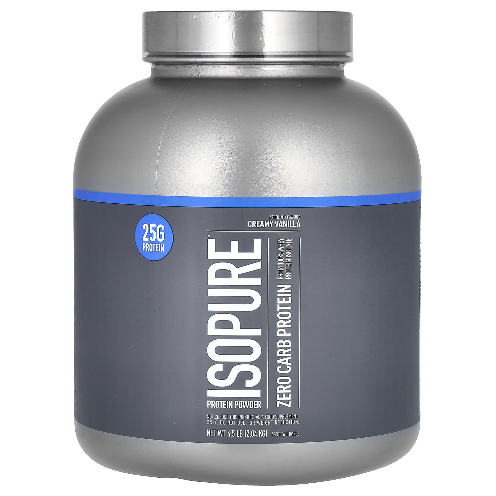 Isopure Zero Carb протеиновый порошок кремовая ваниль 204 кг 45 фунта 21690₽
