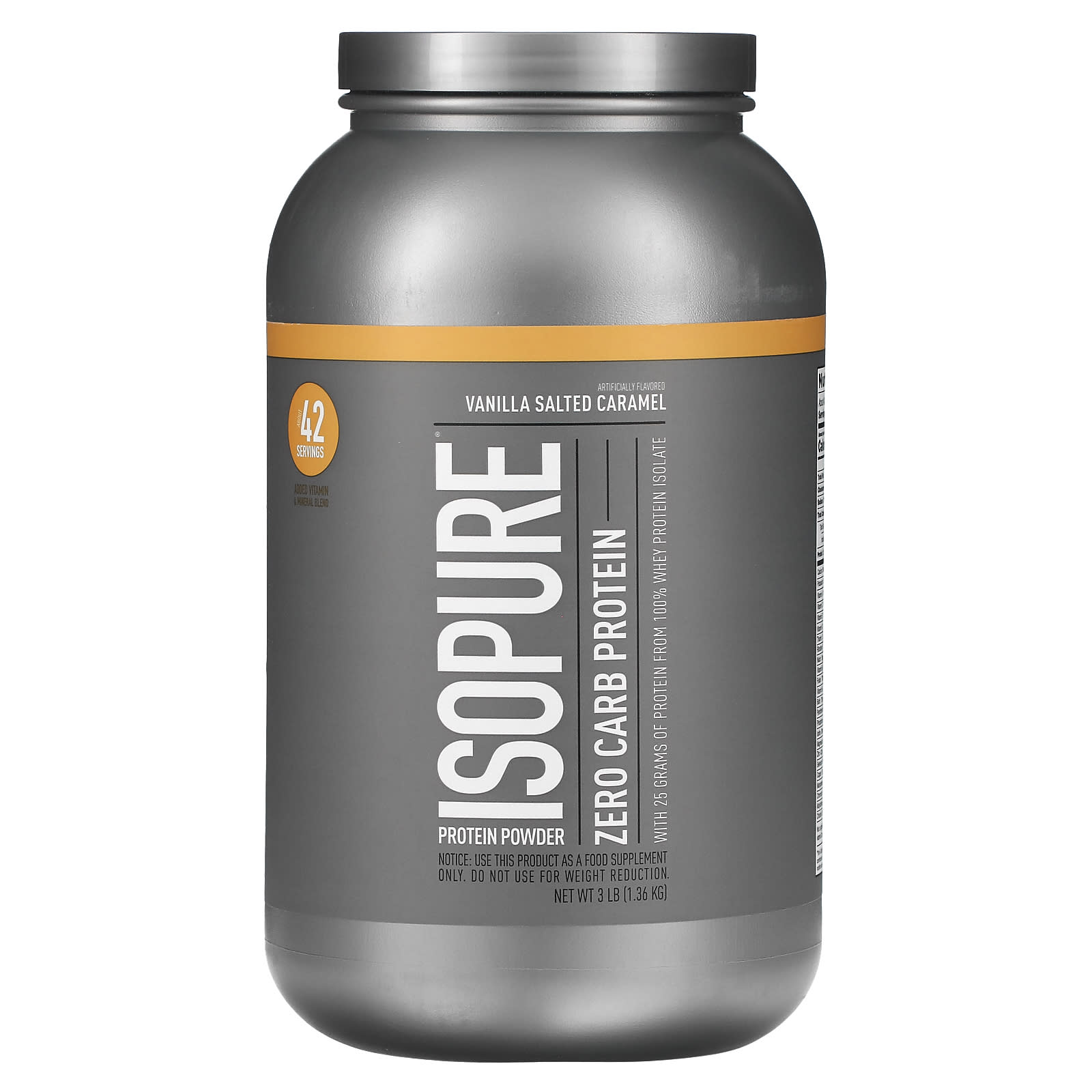 Isopure IsoPure протеиновый порошок ноль углеводов ваниль соль карамель 3 ф 136 кг 14990₽