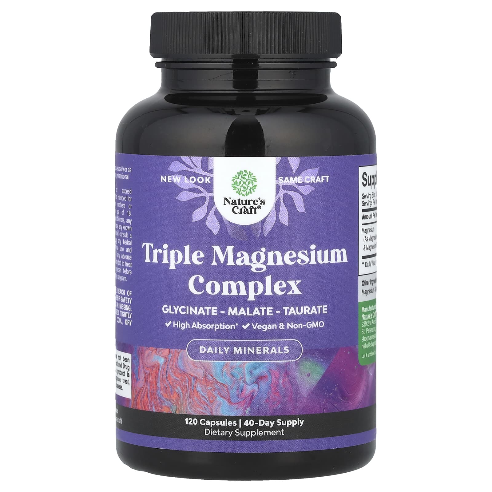 Nature's Craft, Triple Magnesium Complex, 120 капсул