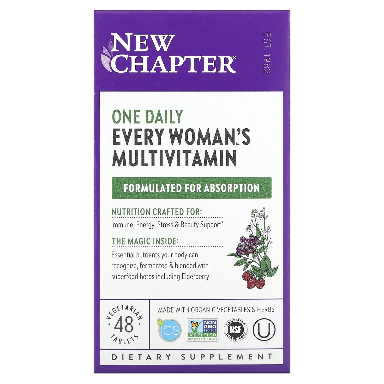 New Chapter Препарат Every Womans One Daily Multi 48 таблеток 5090₽