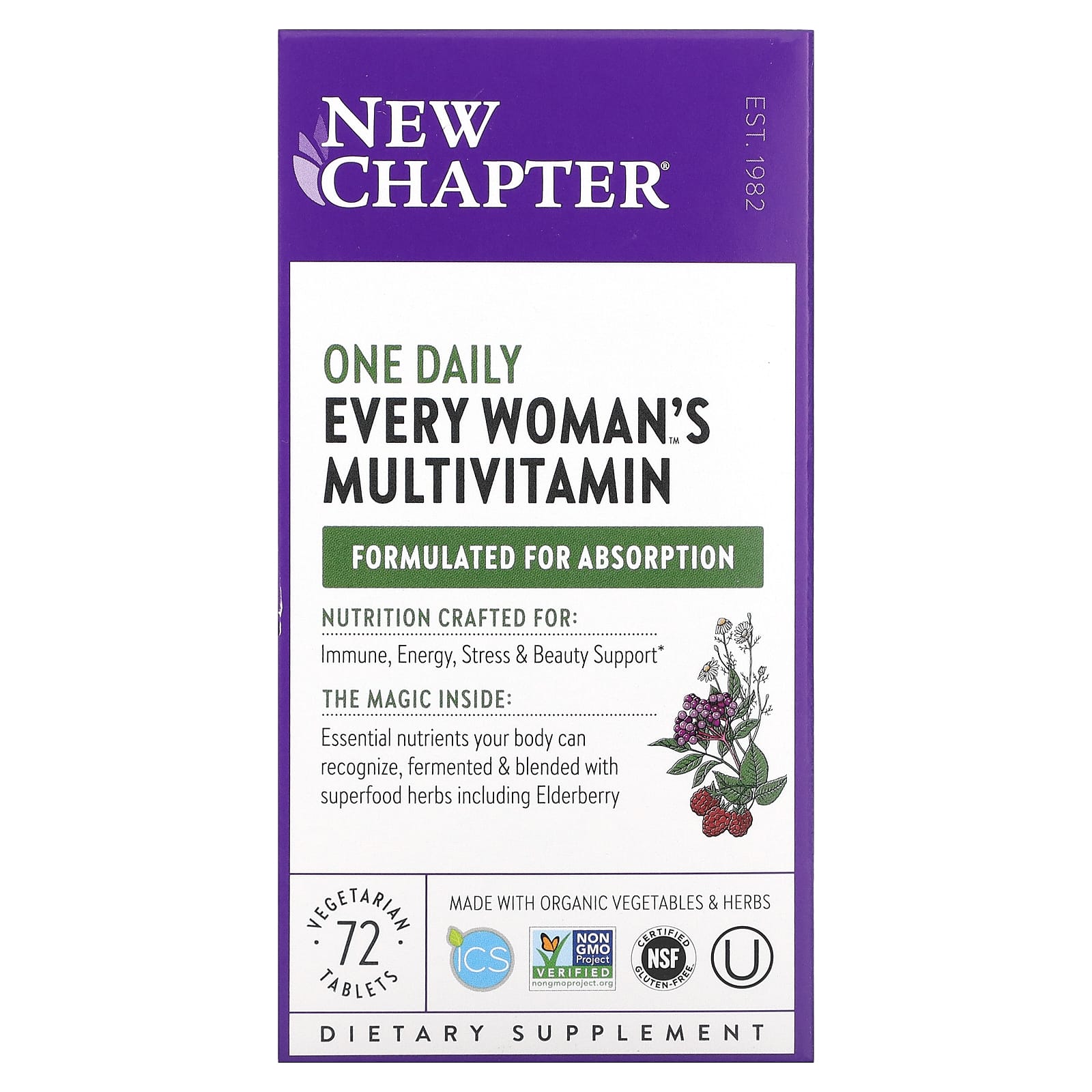 New Chapter Every Womans One Daily Multivitamin 72 вегетарианские таблетки 7490₽