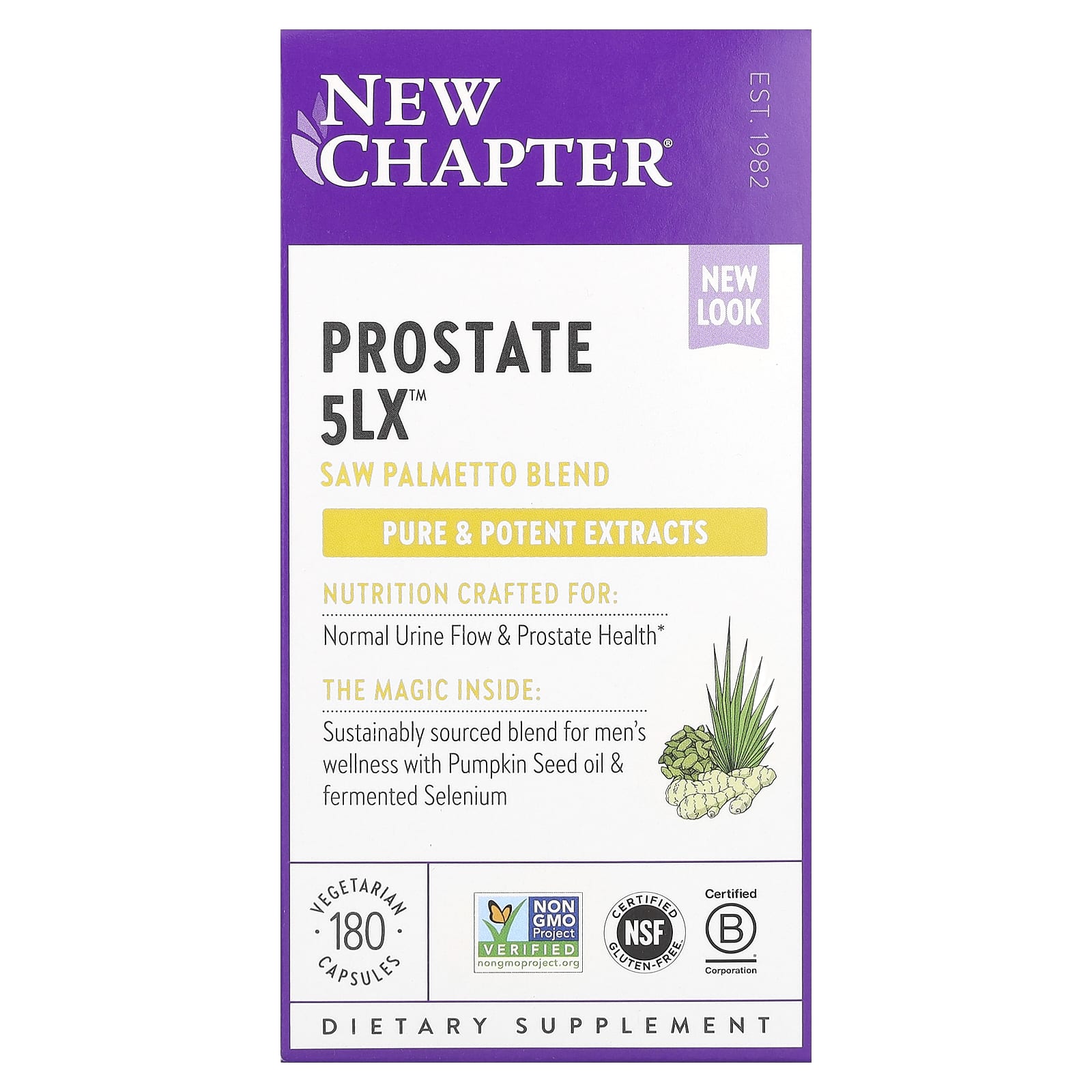 New Chapter Prostate 5LX 180 вегетарианских капсул 11390₽