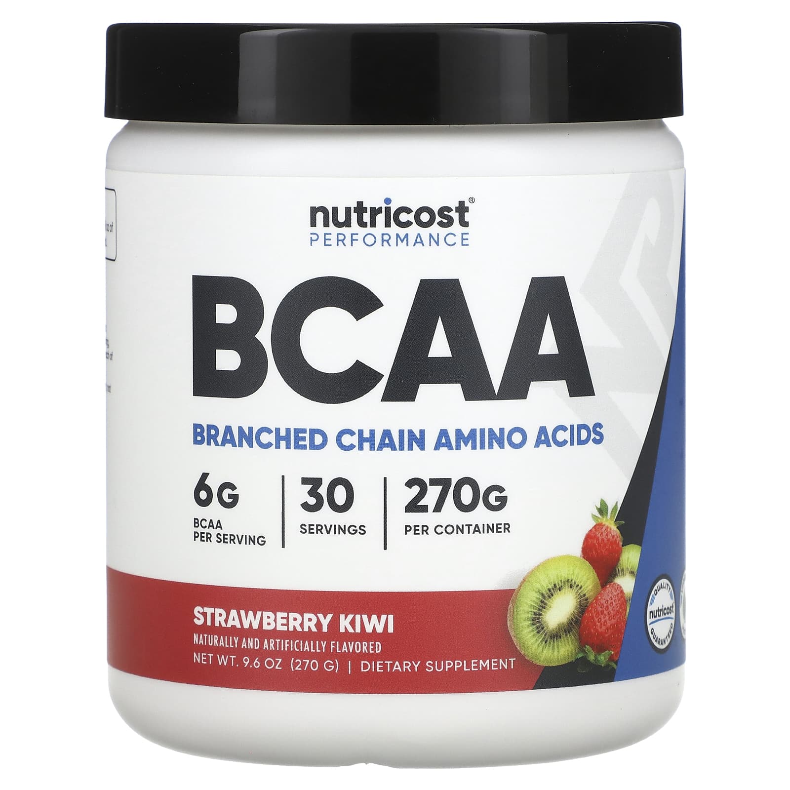 Nutricost, Performance, BCAA, со вкусом клубники и киви, 270 г (9,6 унции)