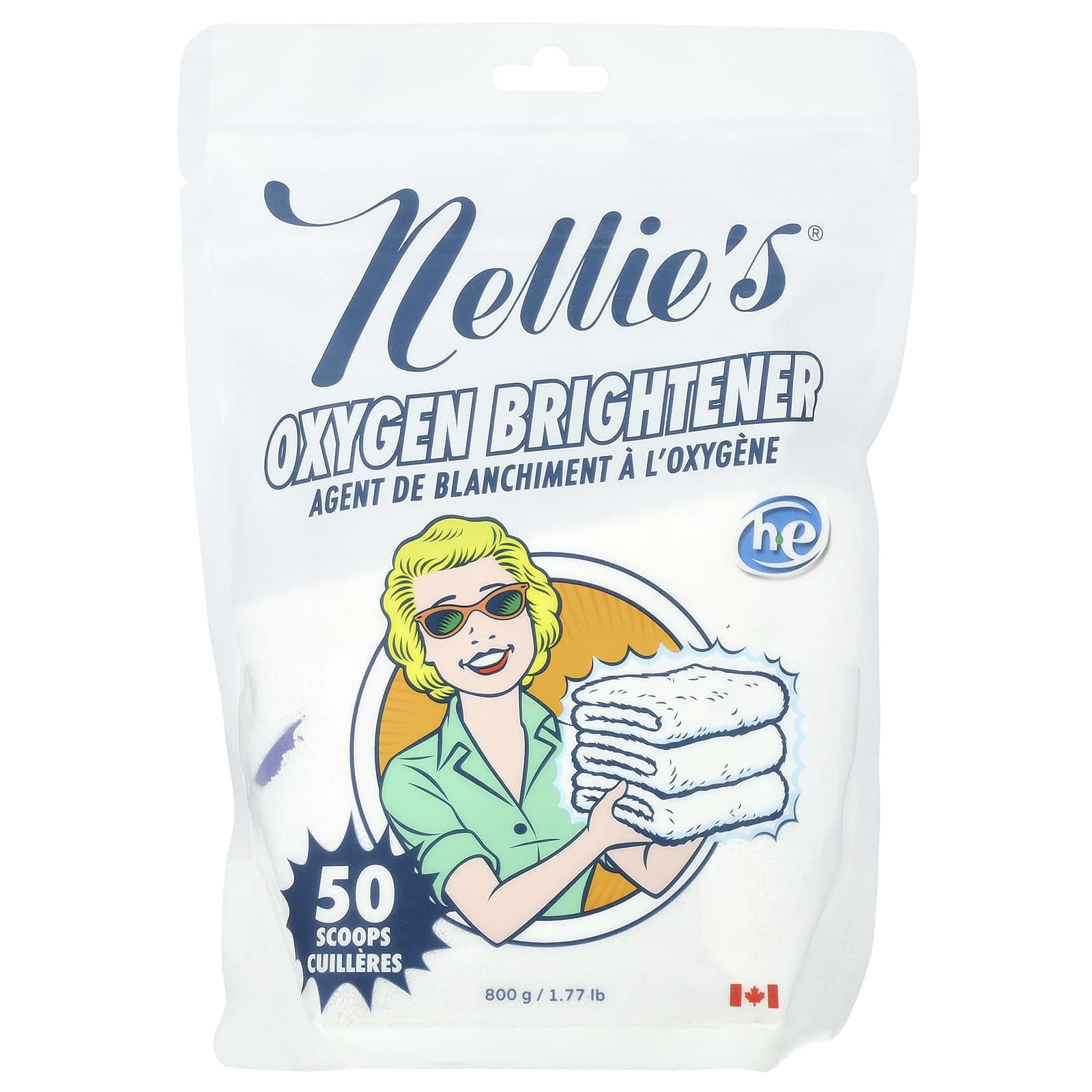 Nellie's, Oxygen Brightener, 50 мерных ложек, 800 г (1,77 фунта)