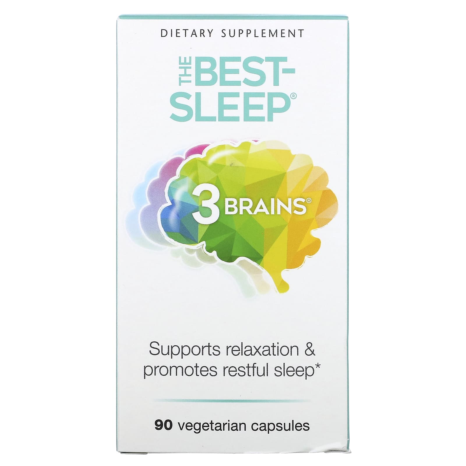 Natural Factors, 3 Brains, The Best-Sleep, 90 вегетарианских капсул