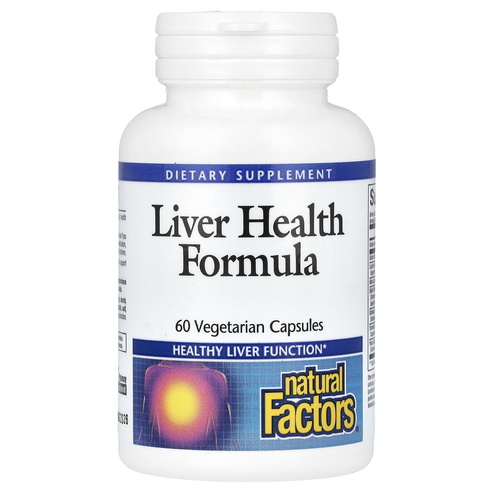 Natural Factors, Liver Health Formula, 60 растительных капсул