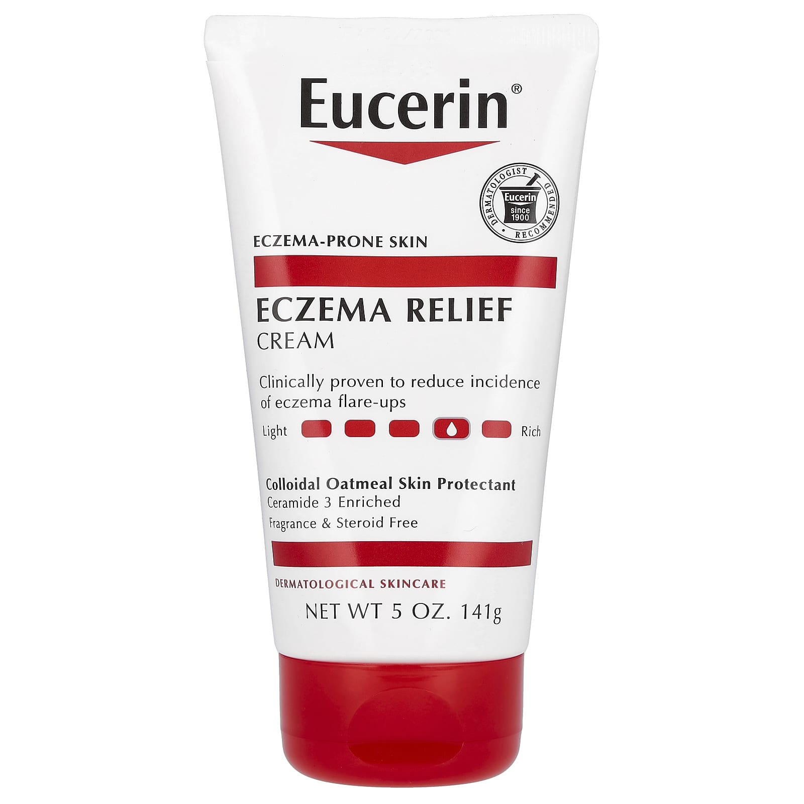 Eucerin, Крем от экземы, без отдушек, 141 г (5 унций)