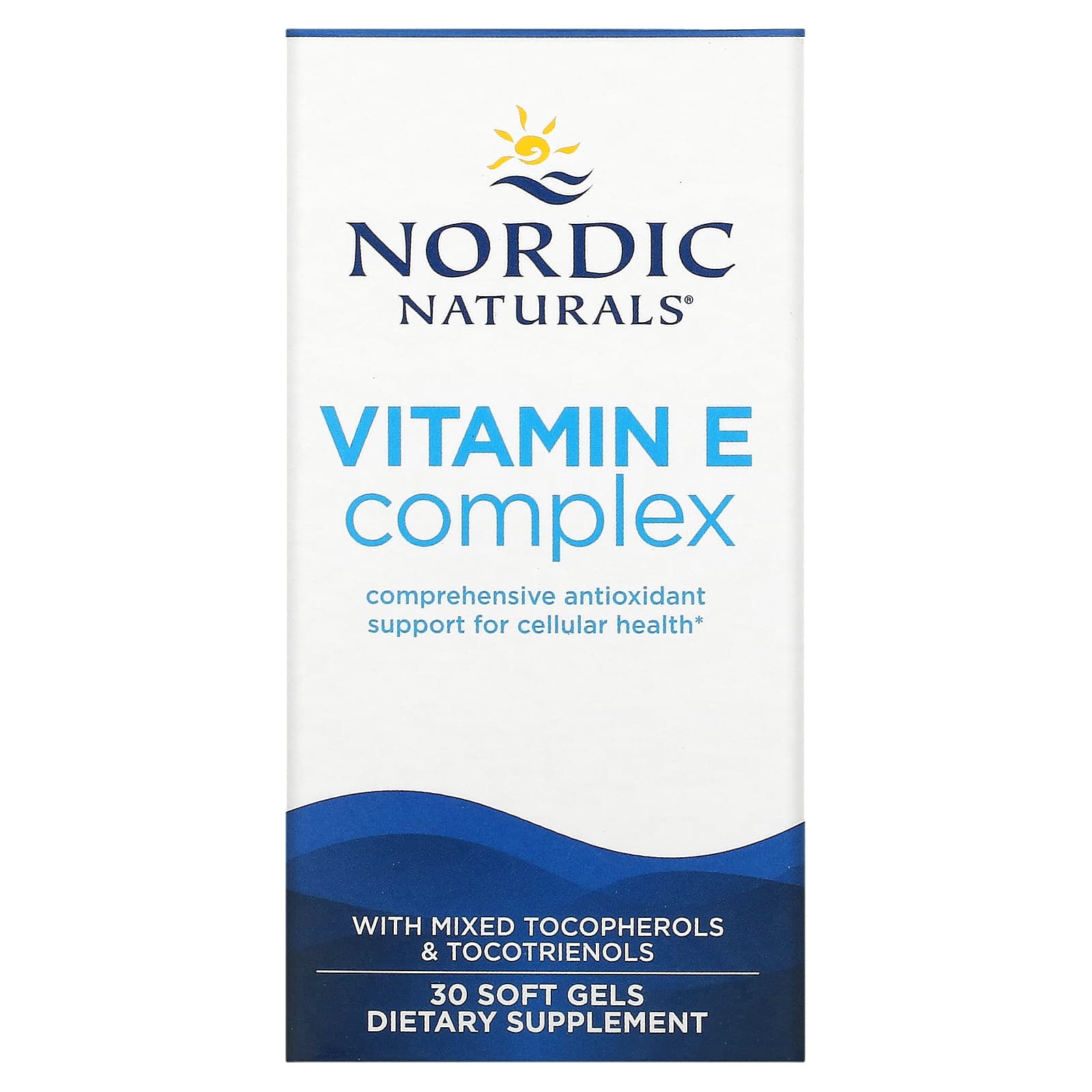Nordic Naturals Комплекс витаминов E 30 мягких таблеток 3590₽