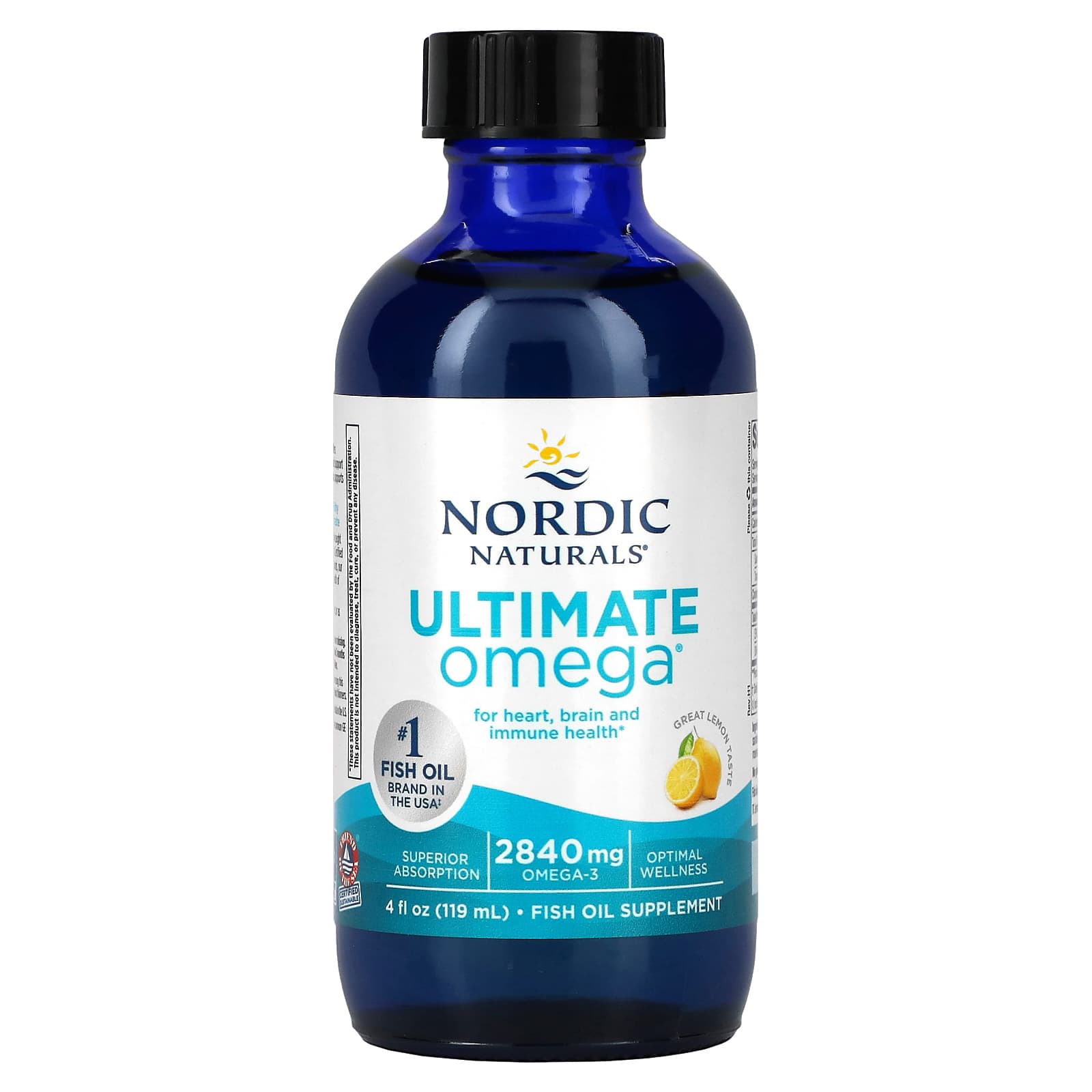 Nordic Naturals Ultimate Omega со вкусом лимона 2840 мг 119 мл 4 жидк унции 7490₽
