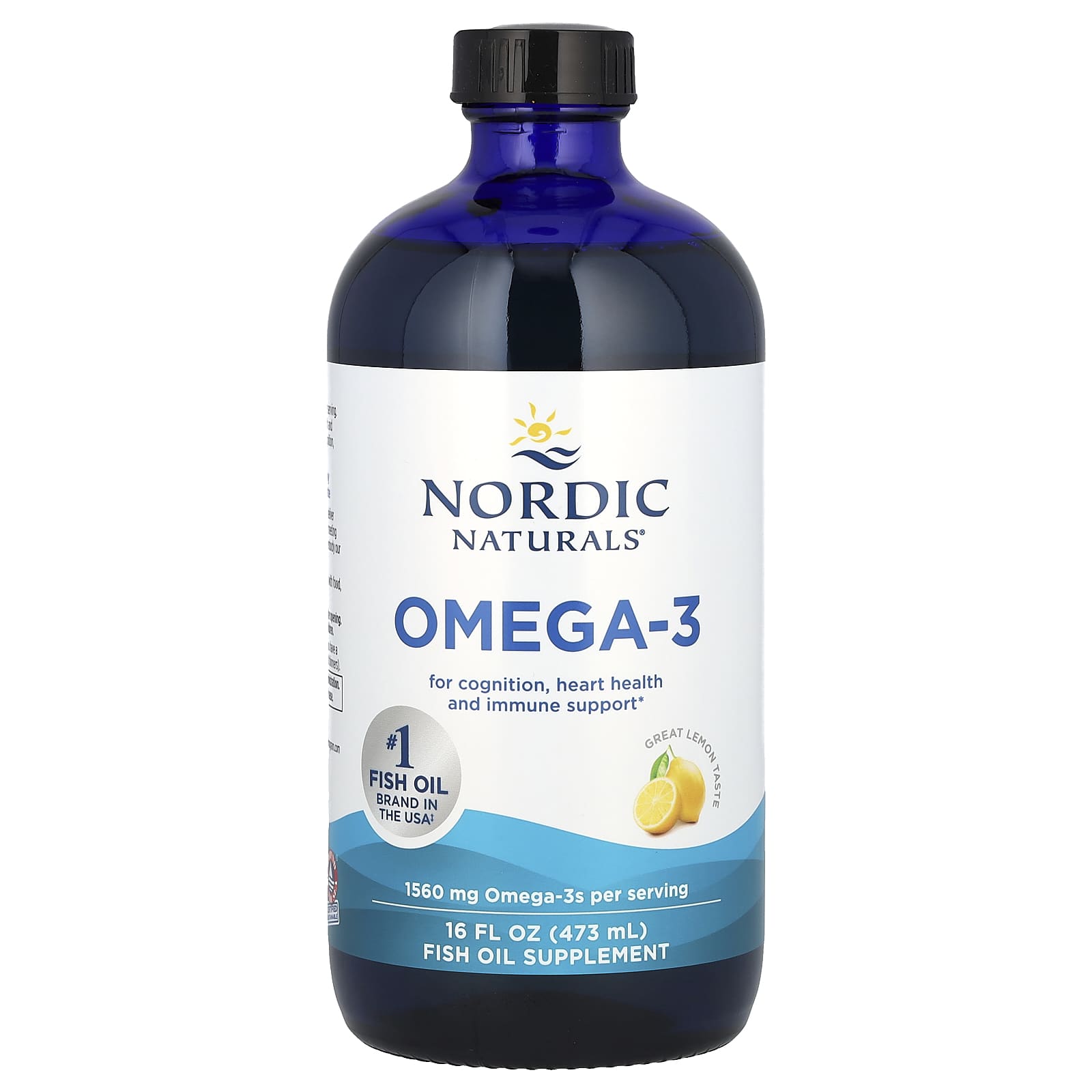 Nordic Naturals, Омега-3 со вкусом лимона, 1,560 мг, 473 мл (16 жидк. унций)