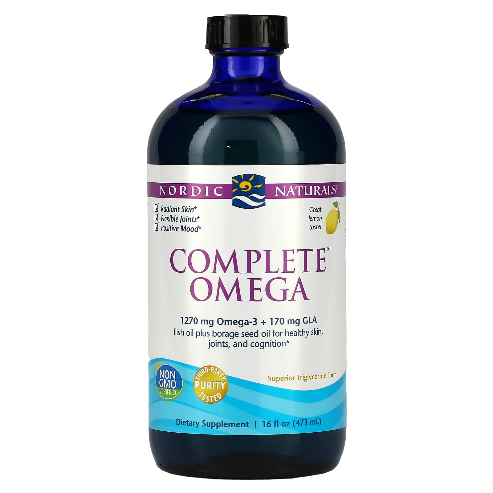 Nordic Naturals, Complete Omega, лимон, 473 мл (16 жидких унций)