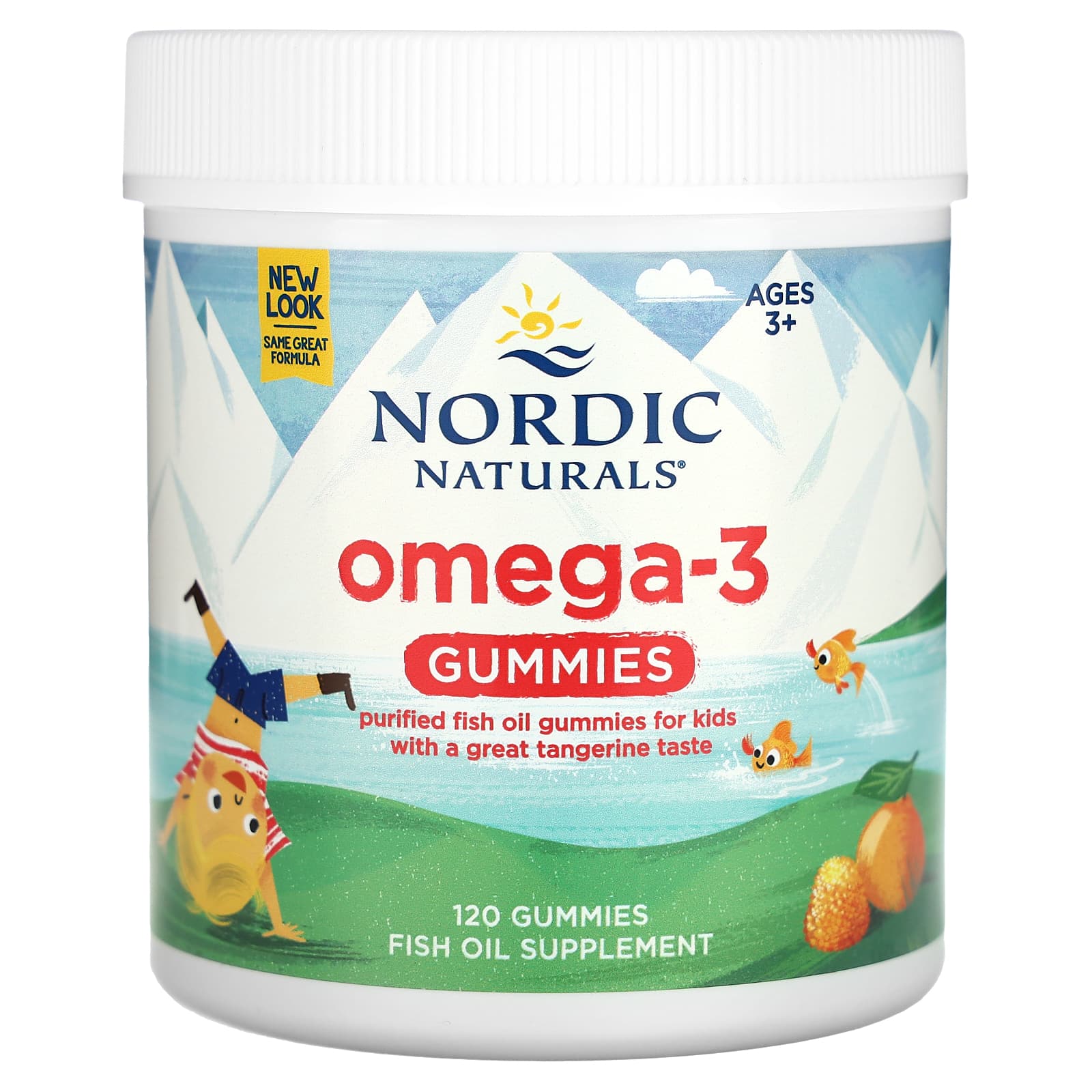 Nordic Naturals, жевательная омега-3, для детей от 3 лет, со вкусом мандарина, 120 жевательных таблеток