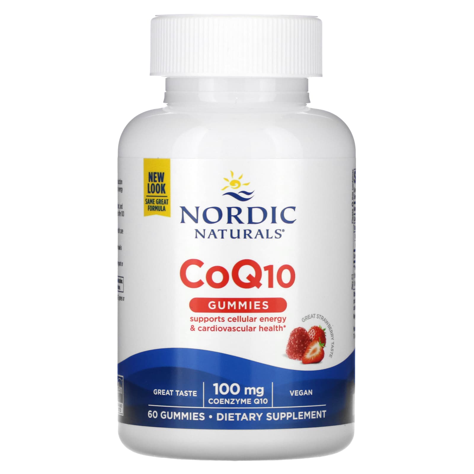 Nordic Naturals жевательные таблетки с коэнзимом Q10 клубника 100 мг 60 жевательных таблеток 4290₽