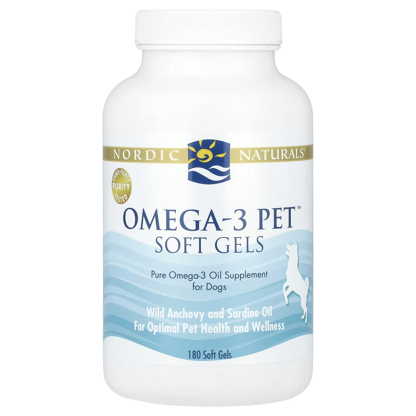 Nordic Naturals, Omega-3 Pet, для собак, 180 капсул