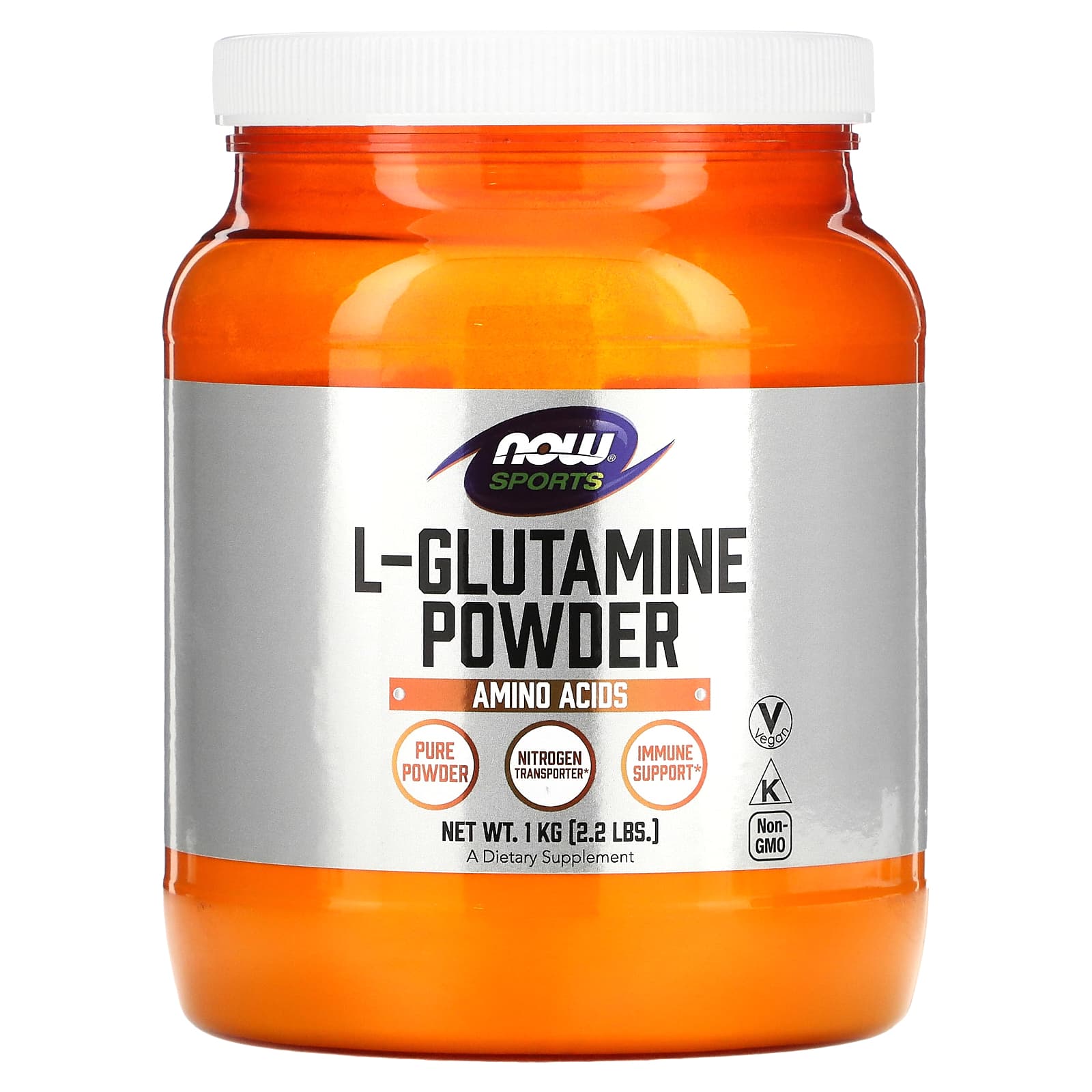 NOW Foods Sports L-Glutamine Powder 22 фунта 1 кг 9290₽