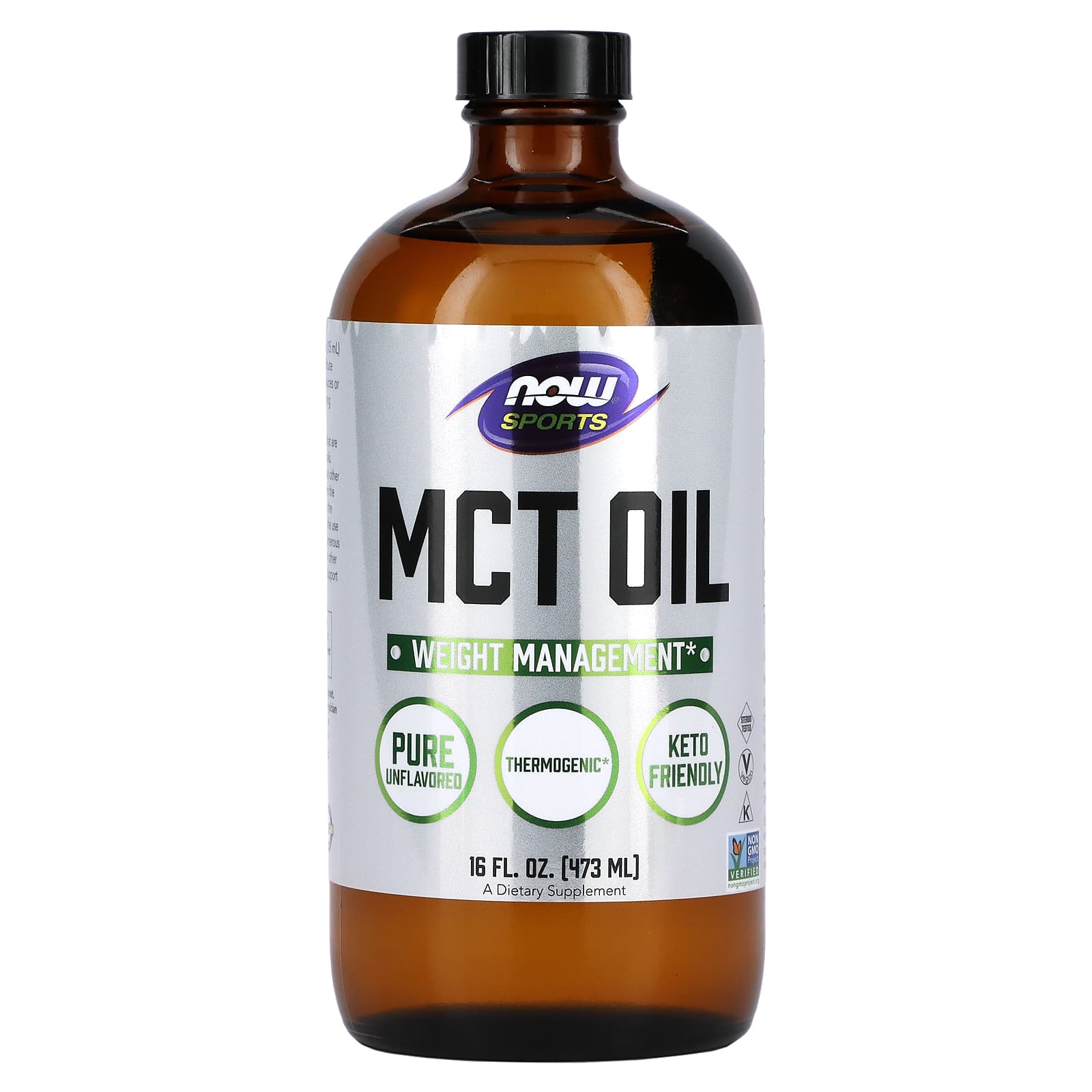 NOW Foods, Sports, масло со среднецепочечными триглицеридами, с нейтральным вкусом, 473 мл (16 жидк. унций)