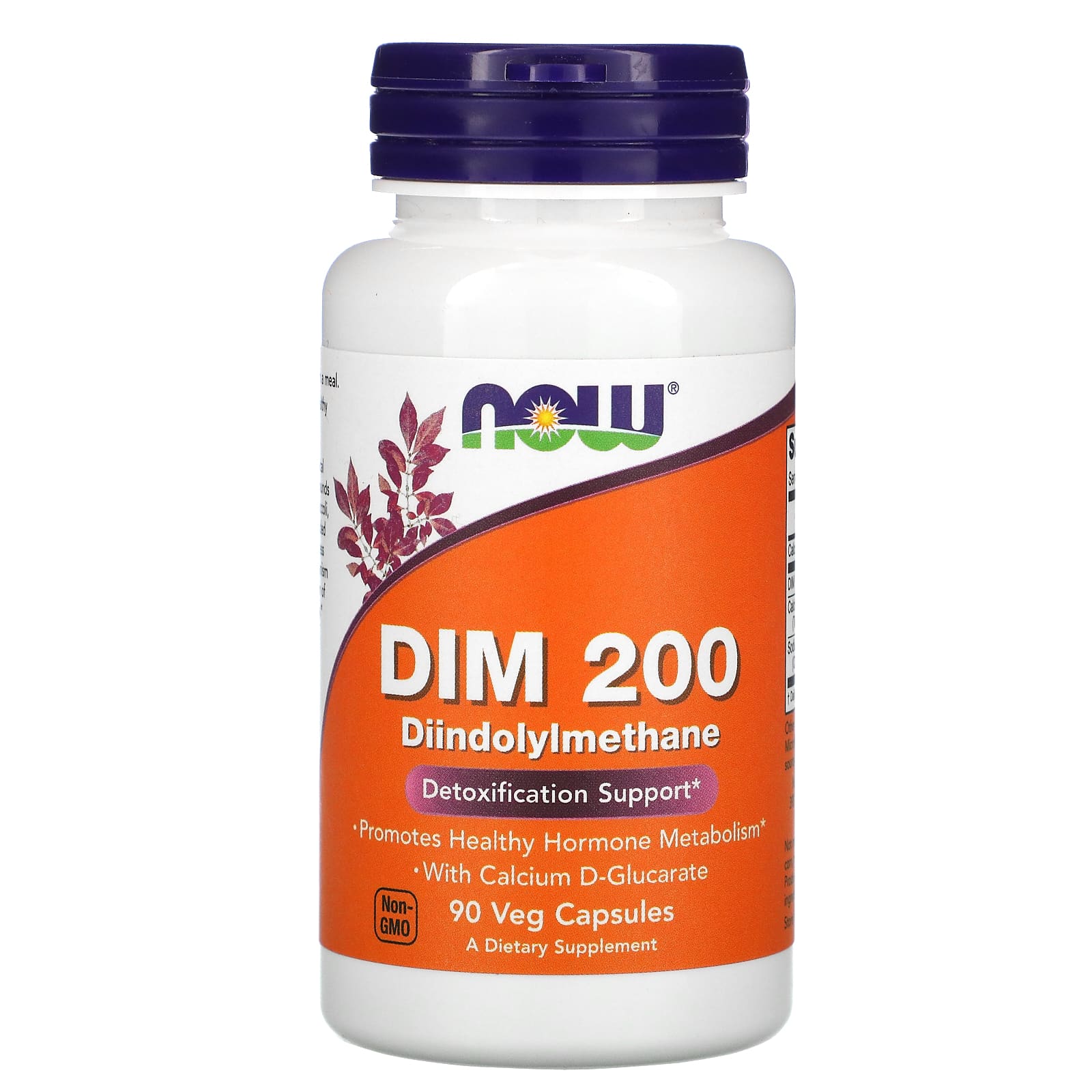NOW Foods DIM 200 дииндолилметан 90 растительных капсул 3590₽