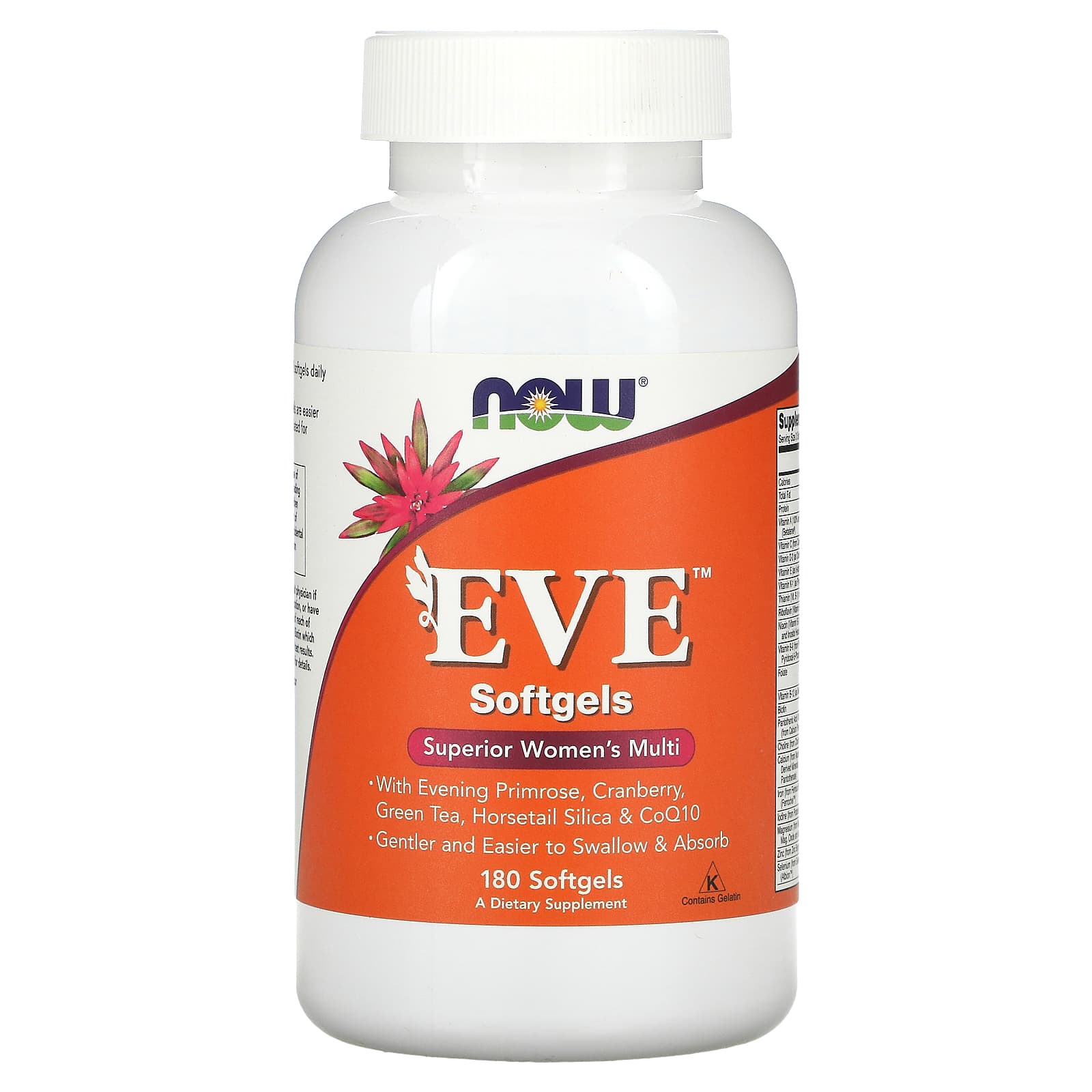 NOW Foods EVE превосходные мультивитамины для женщин 180 капсул 6790₽