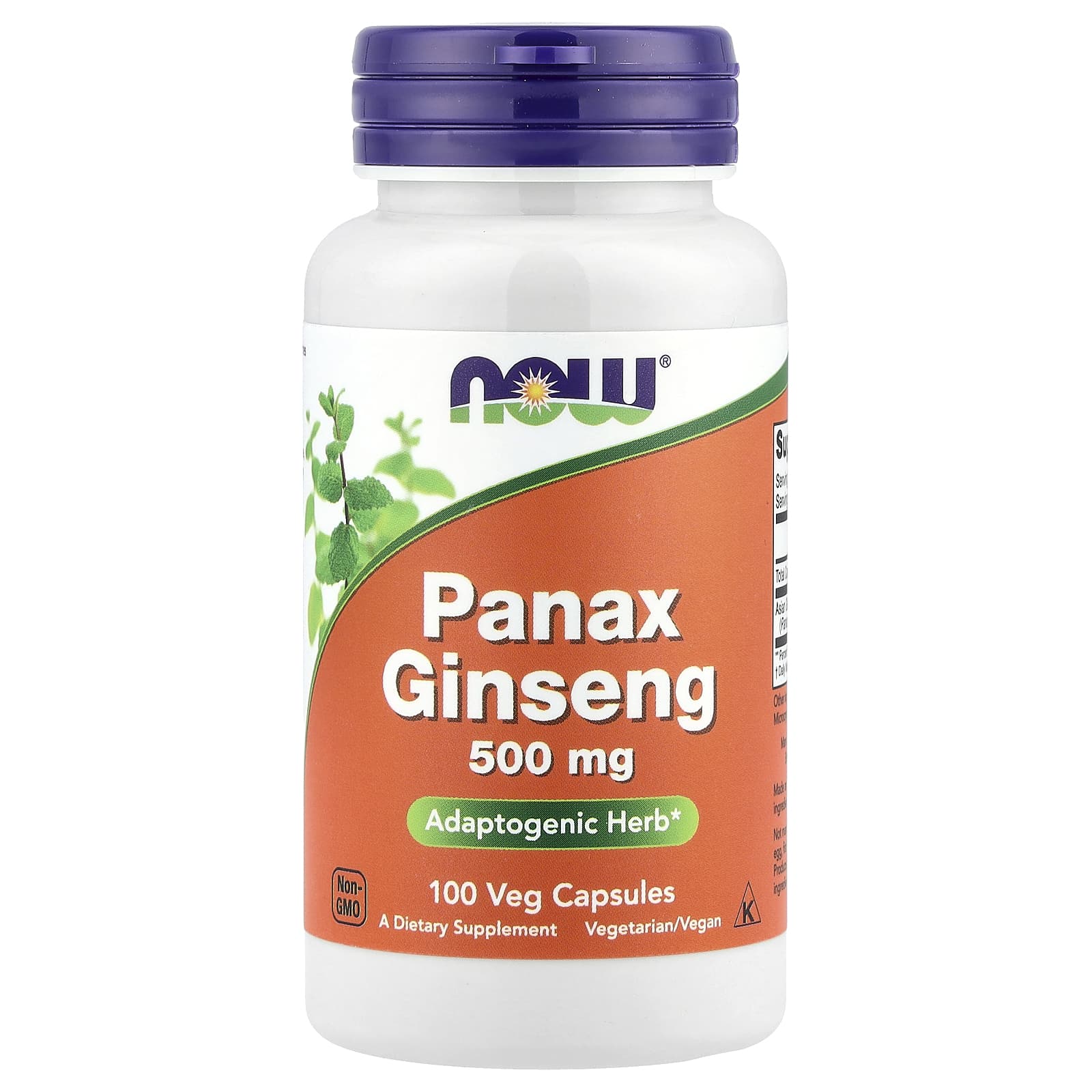 NOW Foods, Экстракт женьшеня (Panax Ginseng), 100 растительных капсул