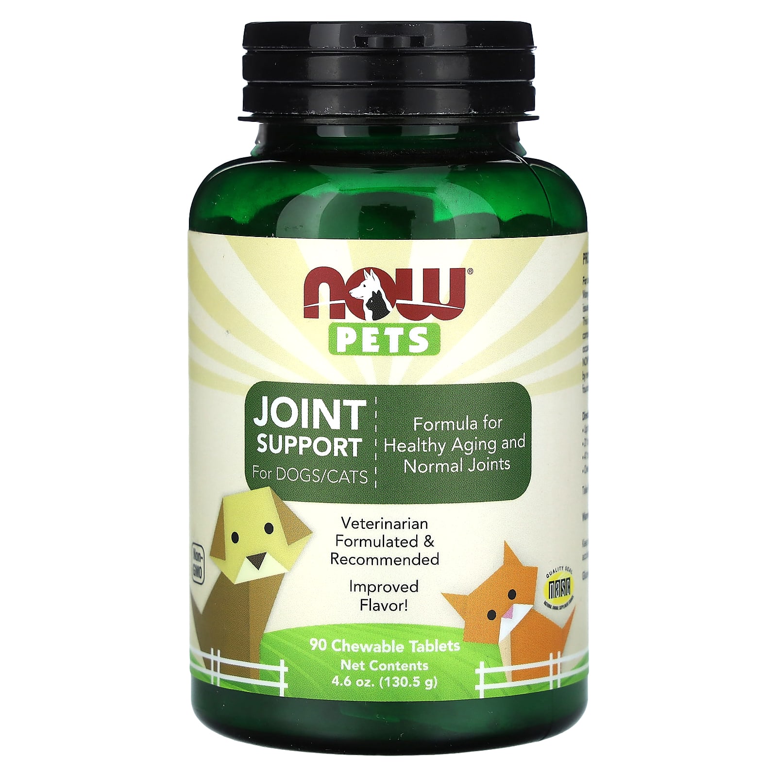 NOW Foods, Pets, поддержка суставов для собак и кошек, 90 жевательных таблеток, 126 г (4,44 унции)
