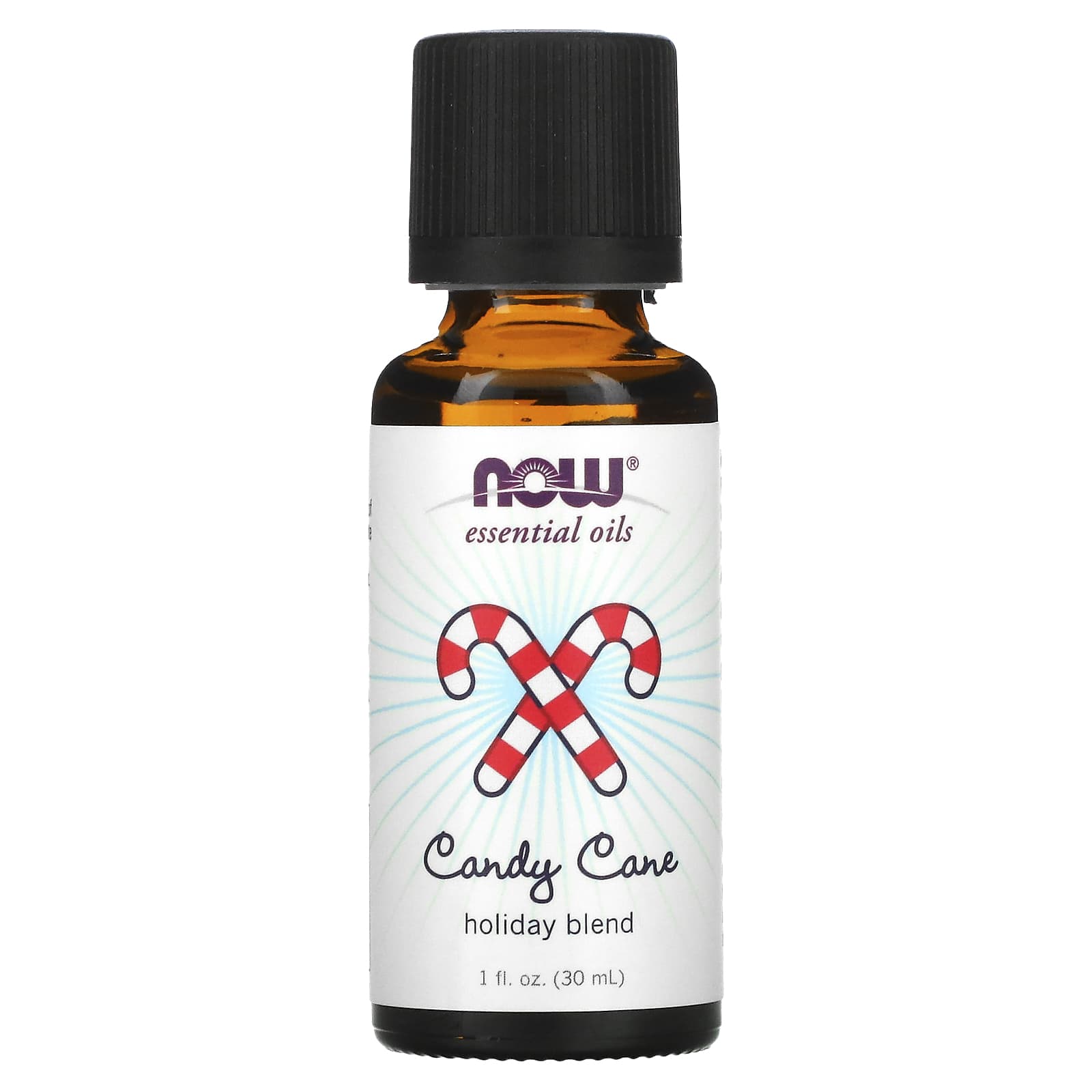 NOW Foods, Essential Oils, Праздничная смесь Candy Cane, 1 жидкая унция (30 мл)