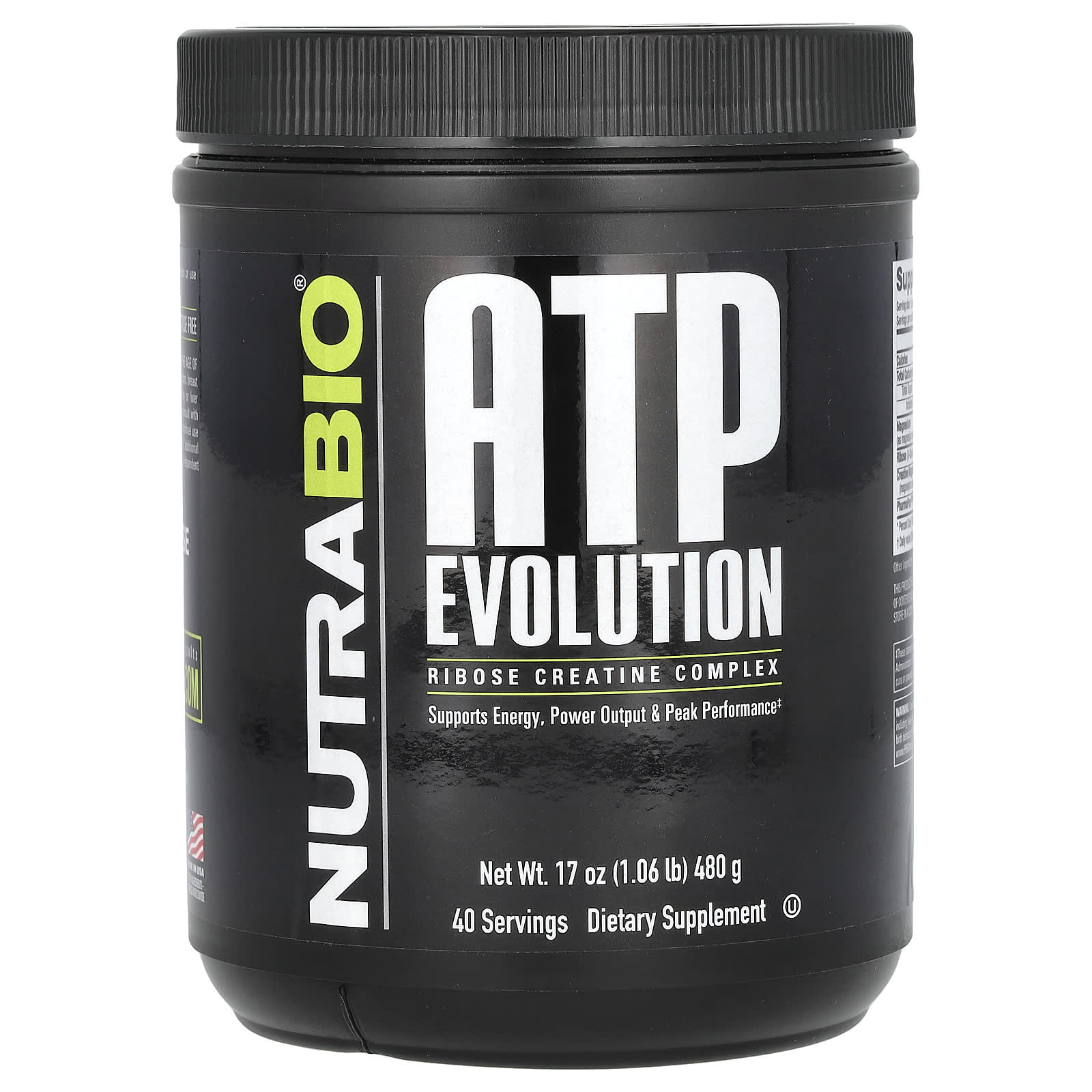 NutraBio, ATP Evolution, 480 г (17 унций)