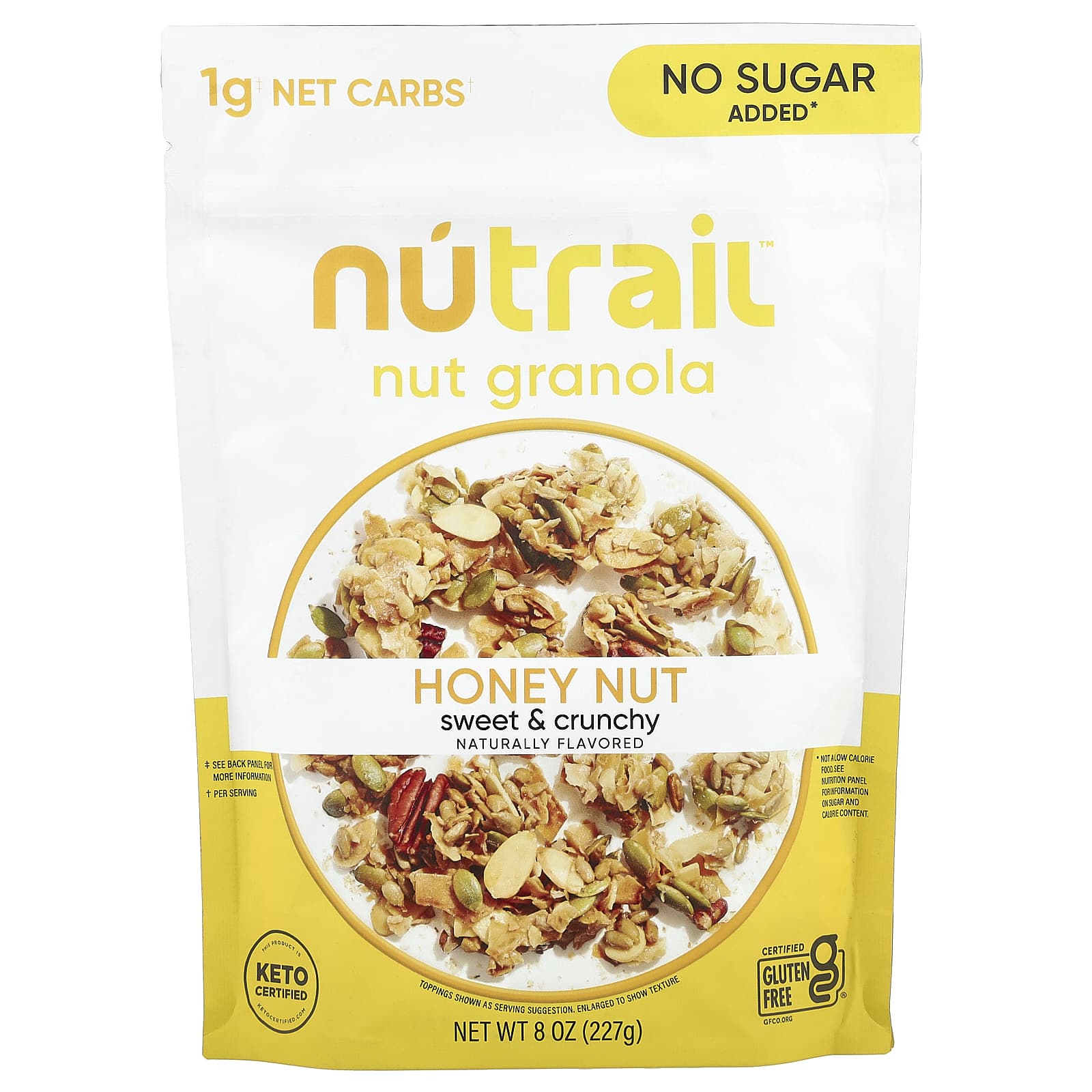 NuTrail, Nut Granola, мед и орех, 227 г (8 унций)