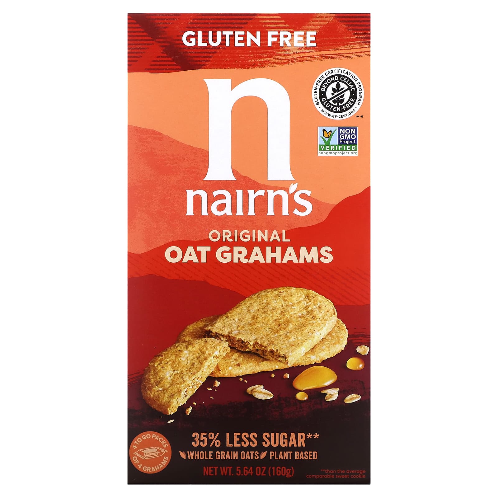 Nairns Oat Grahams без глютена оригинальный продукт 160 г 564 унции 1690₽