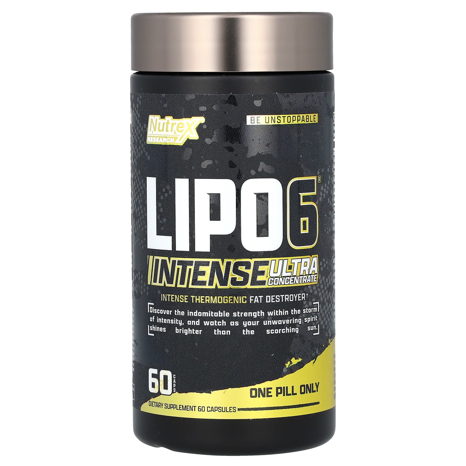 Nutrex Research, LIPO-6 Black Intense, ультраконцентрат, 60 черных капсул