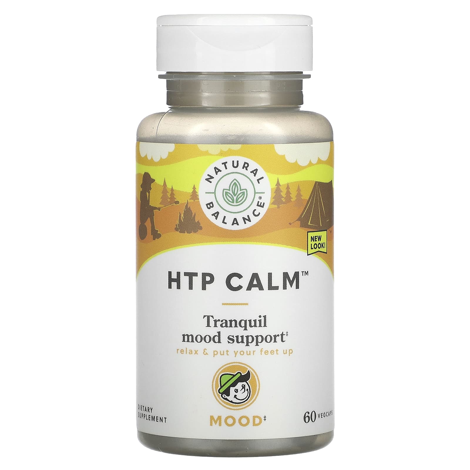 Natural Balance, HTP Calm`` 60 вегетарианских капсул