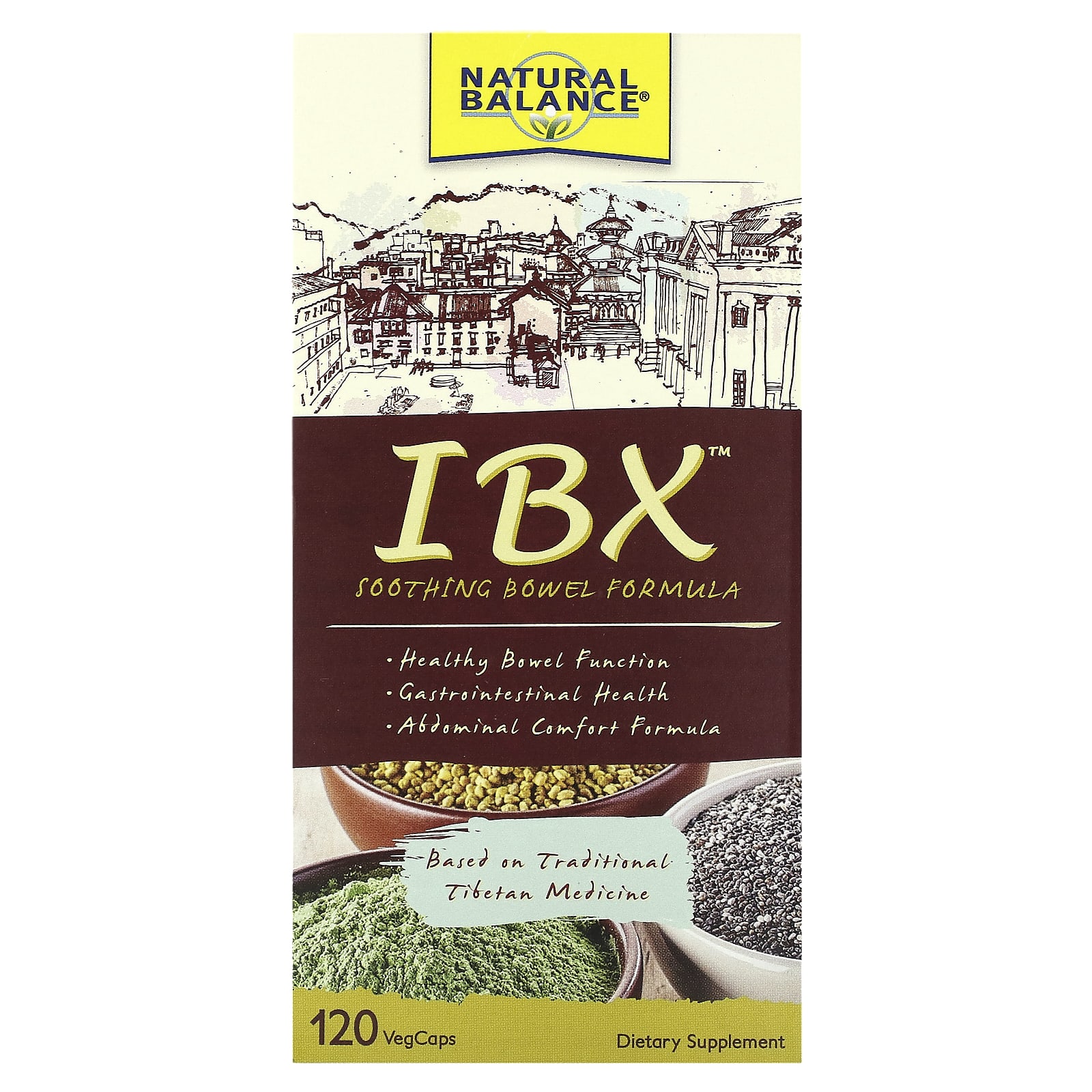 Natural Balance IBX успокаивающее средство для кишечника 120 растительных капсул 7590₽